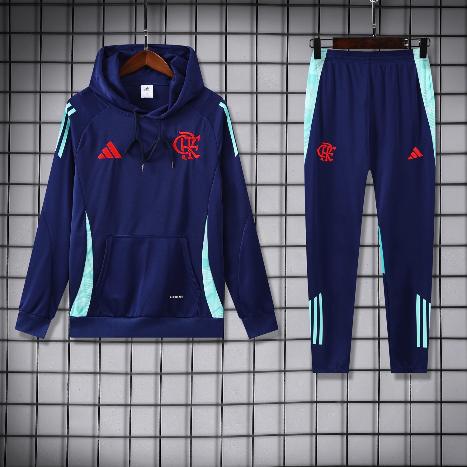 Flamengo 25-26 Training Hoodie Set - Royal Blue Top and Pants - ManixJersey
