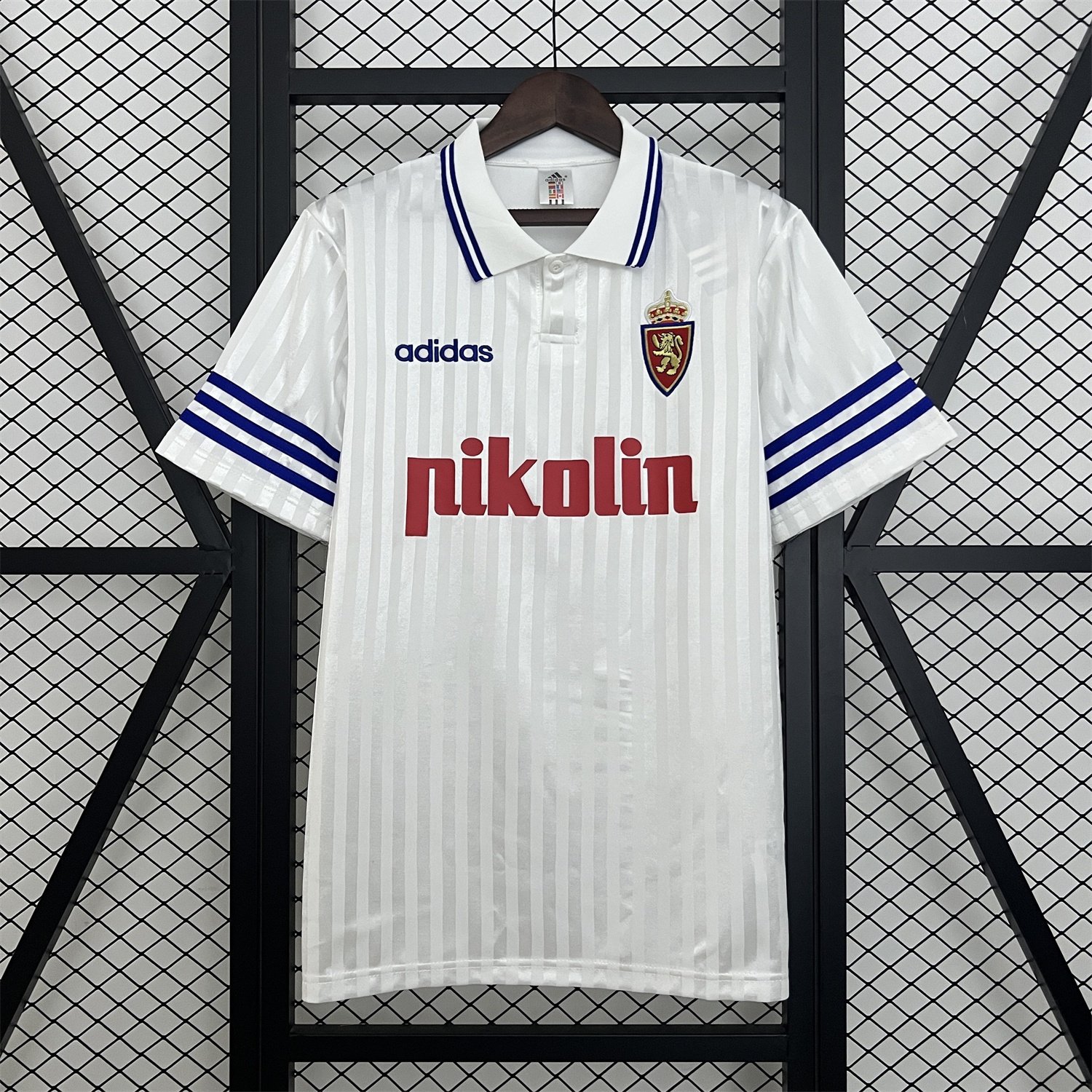 Retro Real Zaragoza 1995-96 Home Jersey - ManixJersey