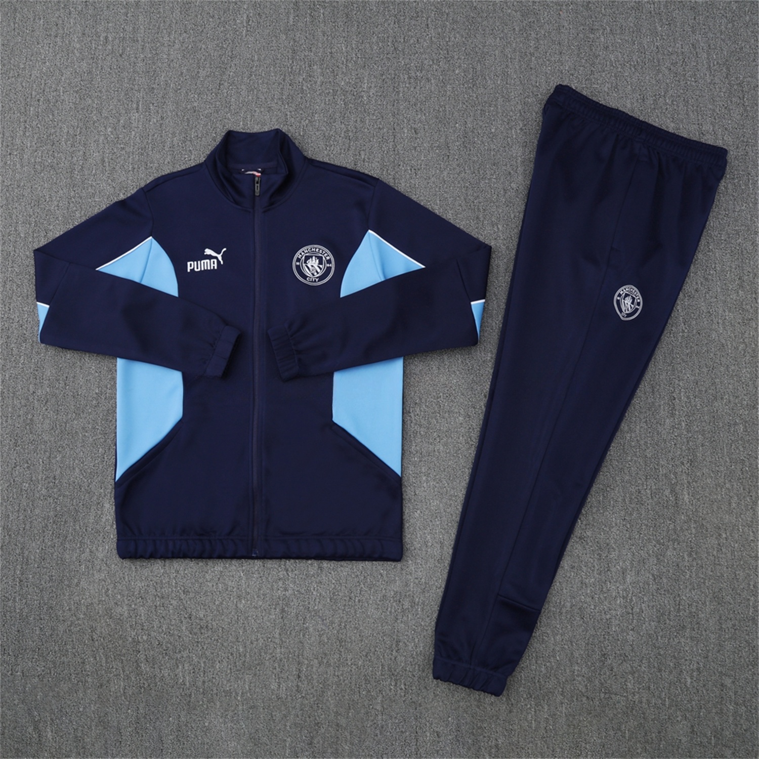 Manchester City 25-26 Jacket Training Tracksuit - Deep Blue Jackets & Pants - ManixJersey