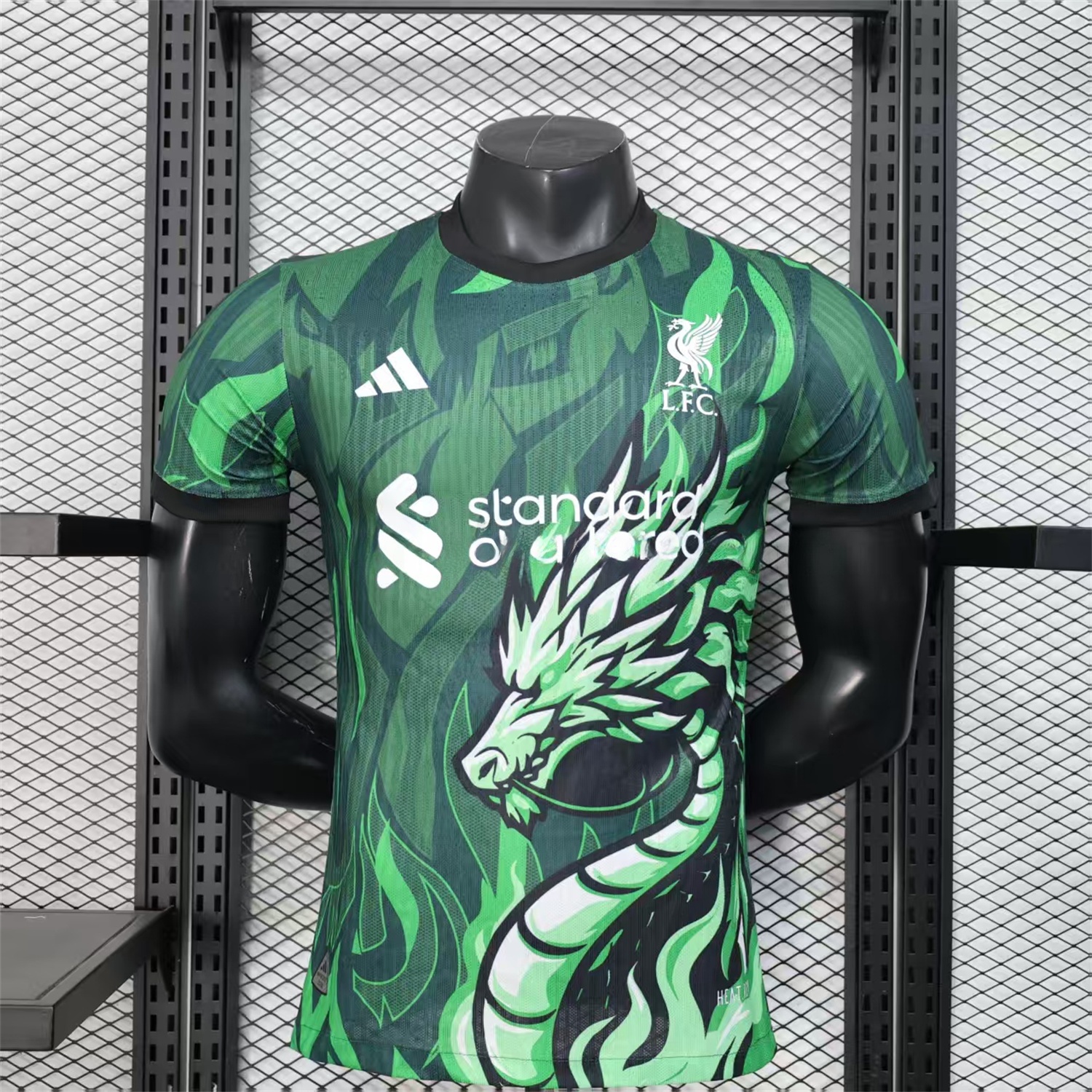 Liver.pool 25-26 Green Dragon and Fire Special Jersey - Player Version - ManixJersey