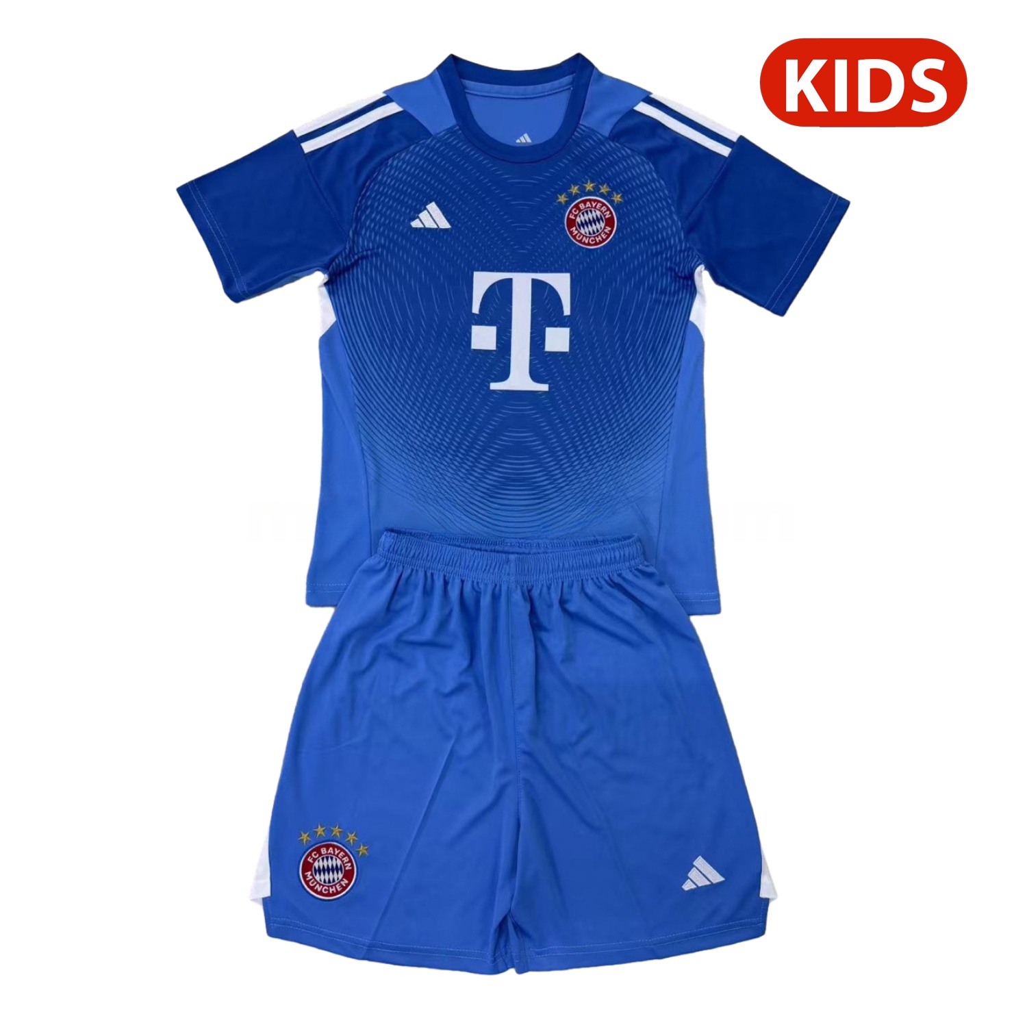 Bayern Munich 25-26 Blue Goalkeeper Kids Kit - ManixJersey