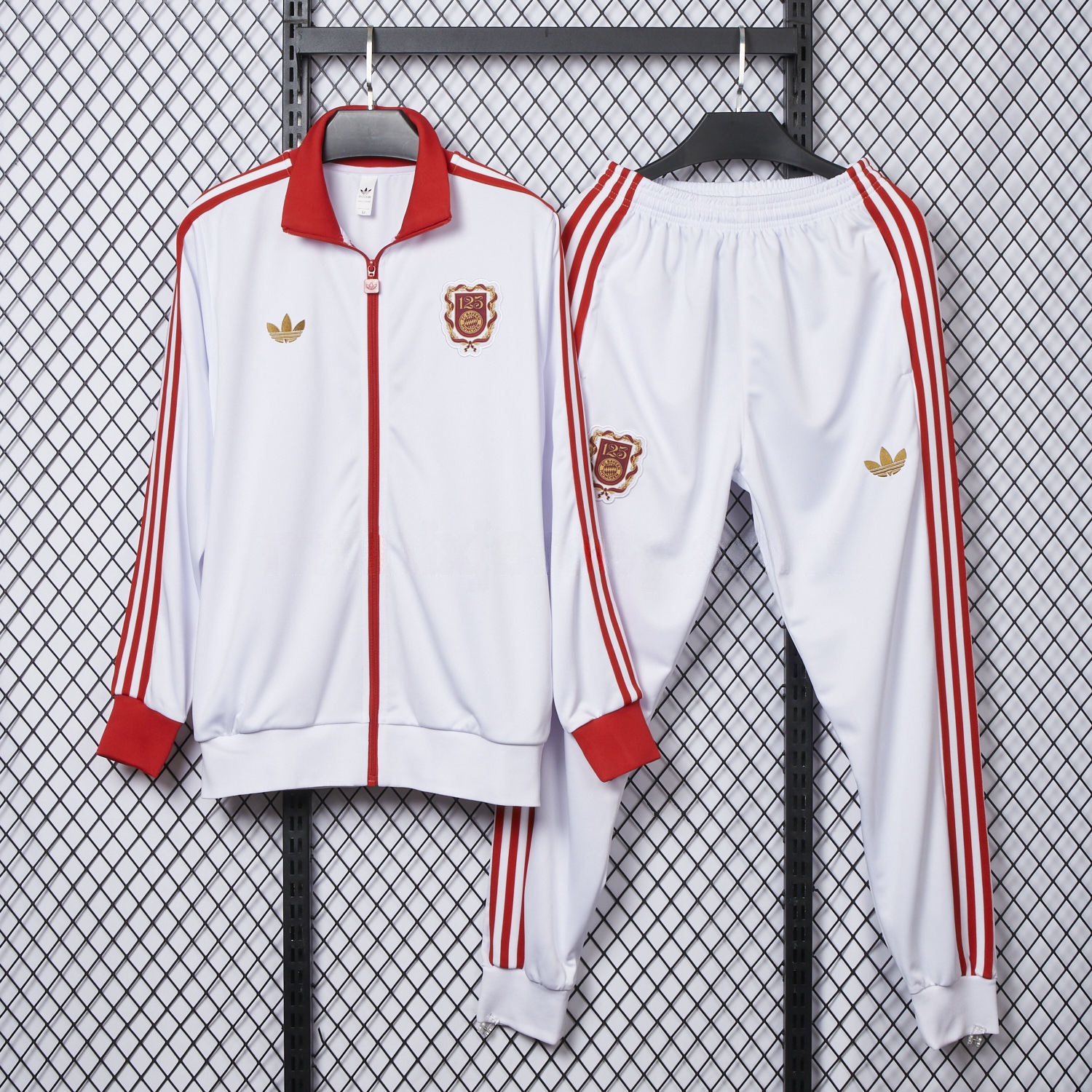 Bayern Munich 2025 125th Anniversary Jacket Training Tracksuit - White - ManixJersey