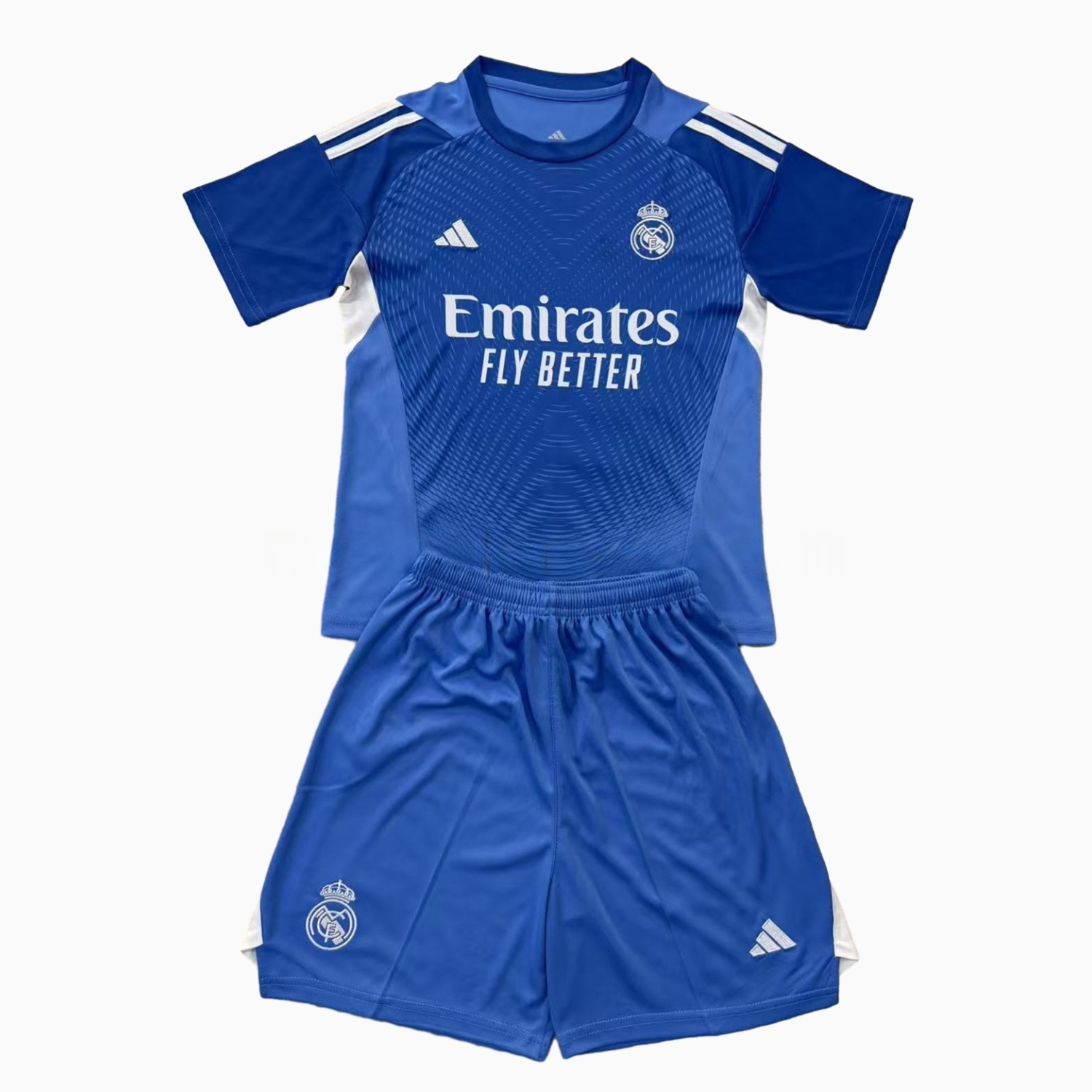Real Madrid 25-26 Blue Goalkeeper Kids Kit - ManixJersey