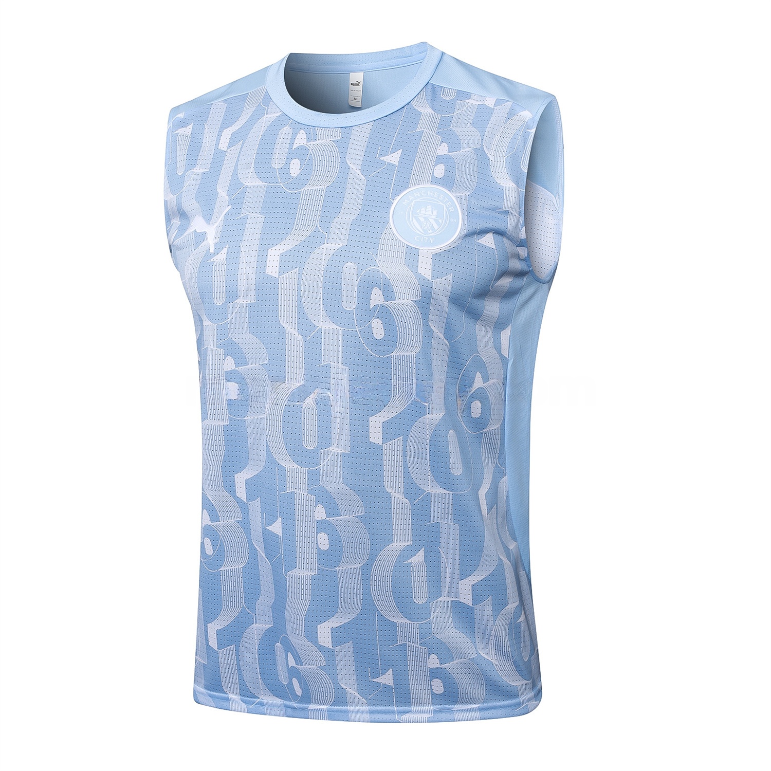 Manchester City 25-26 Vest Training Set - Sky Blue Vest and Deep Blue Shorts - ManixJersey