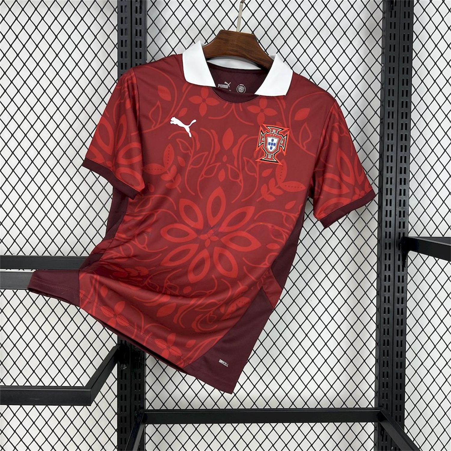 Portugal 2025-26 Red Flower Training Jersey - Fans Version - ManixJersey
