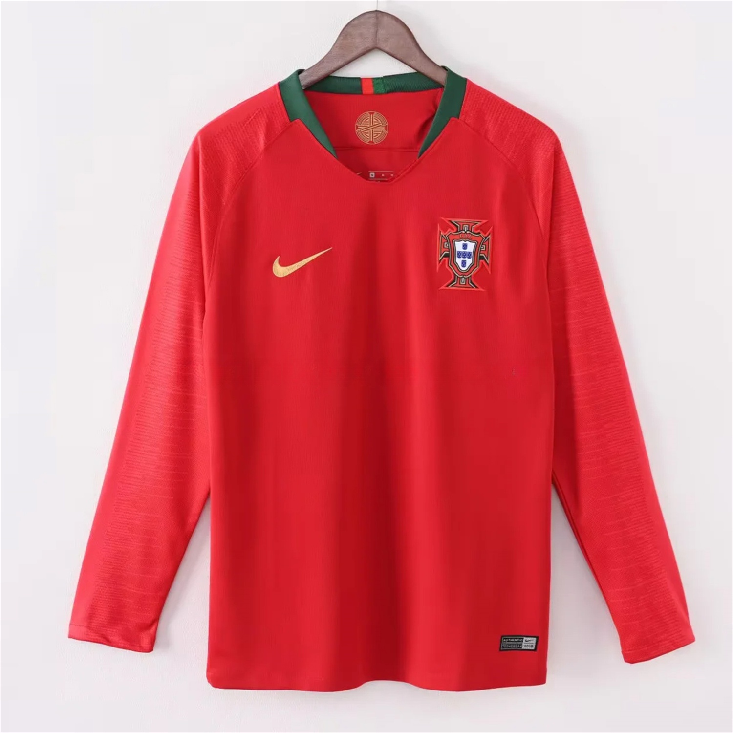 Retro Portugal 2018 Home Long Sleeves Jersey - ManixJersey