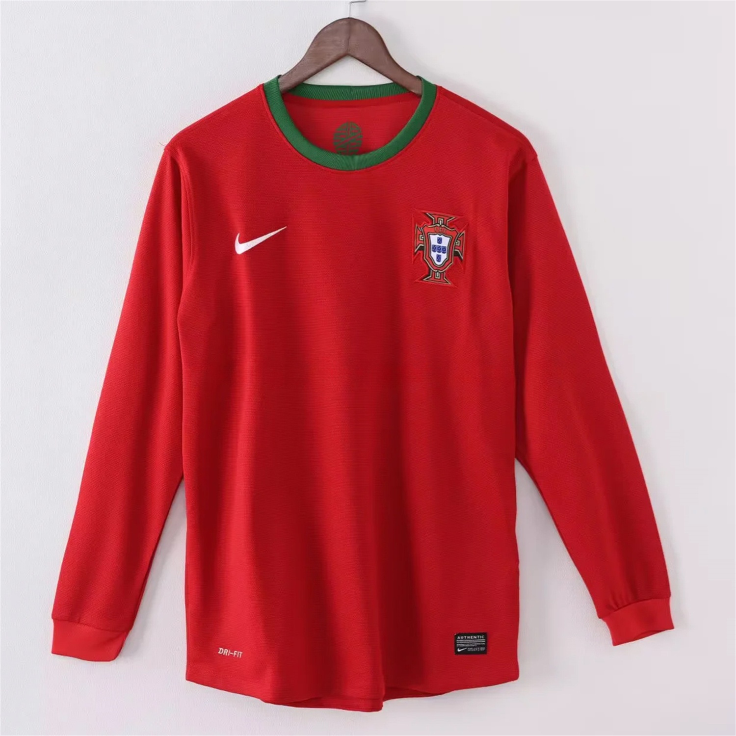 Retro Portugal 2012 Home Long Sleeves Jersey - ManixJersey