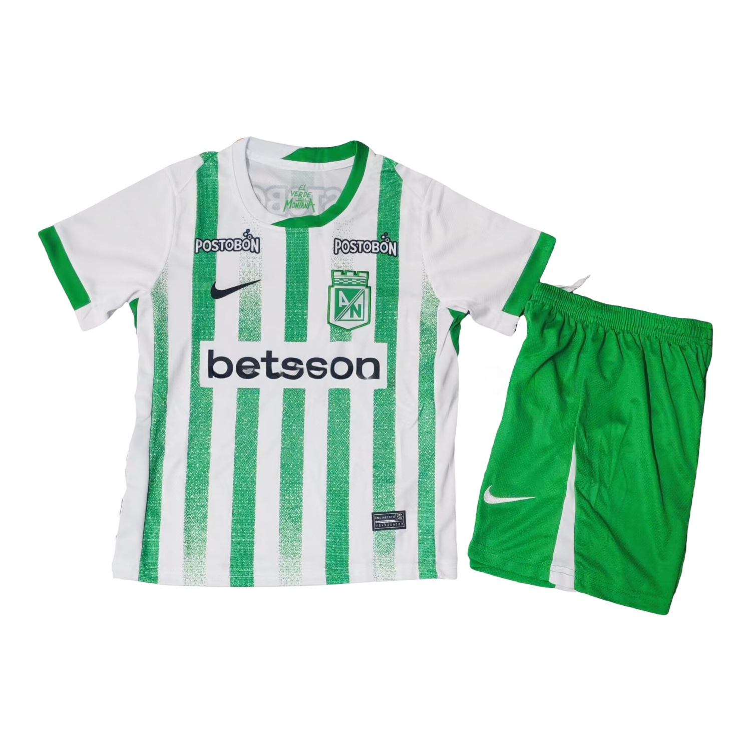 Atlético Nacional 25-26 Home Kids Kit - ManixJersey