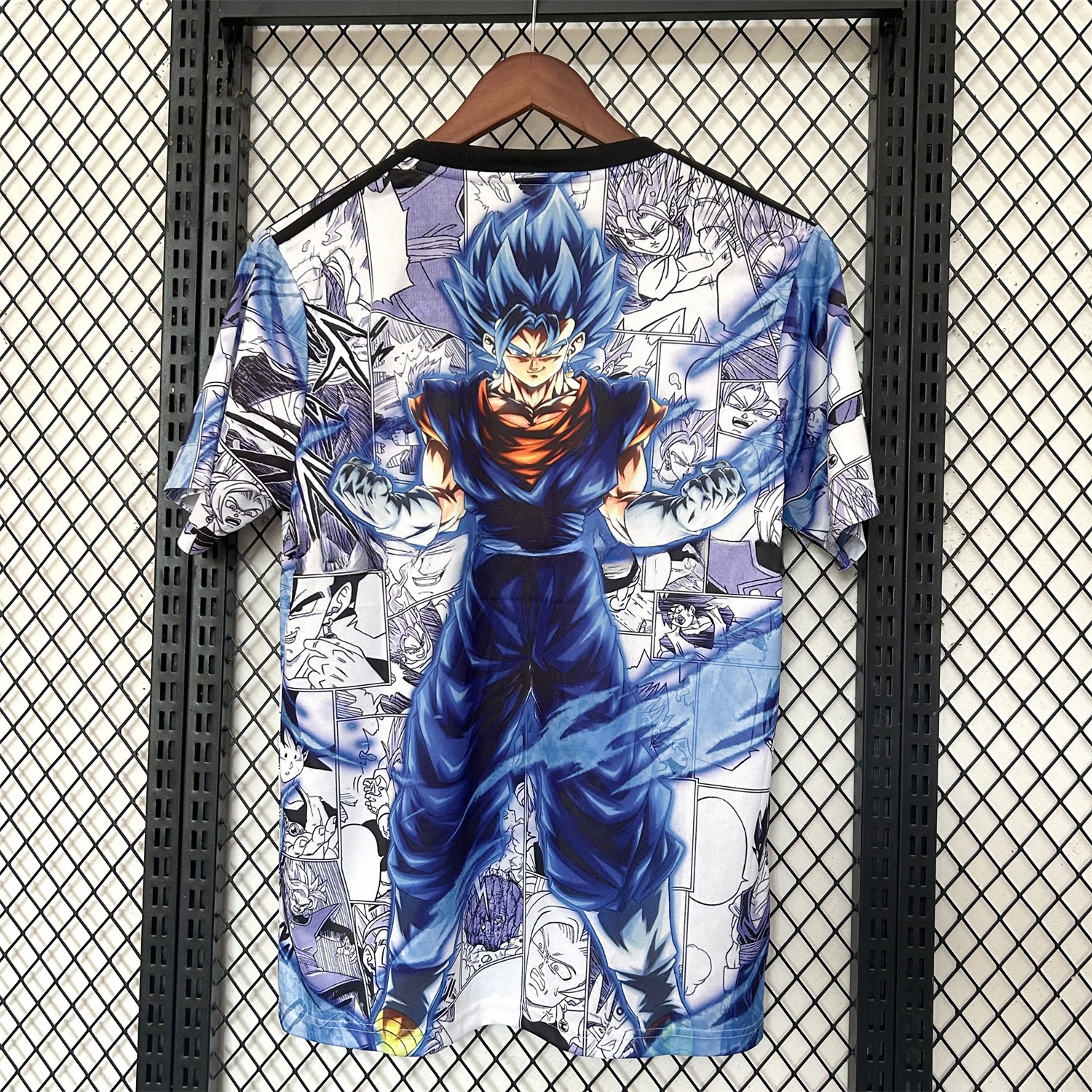 Japan 25-26 Blue Goku Black & White Background Special Jersey - Fans Version - ManixJersey