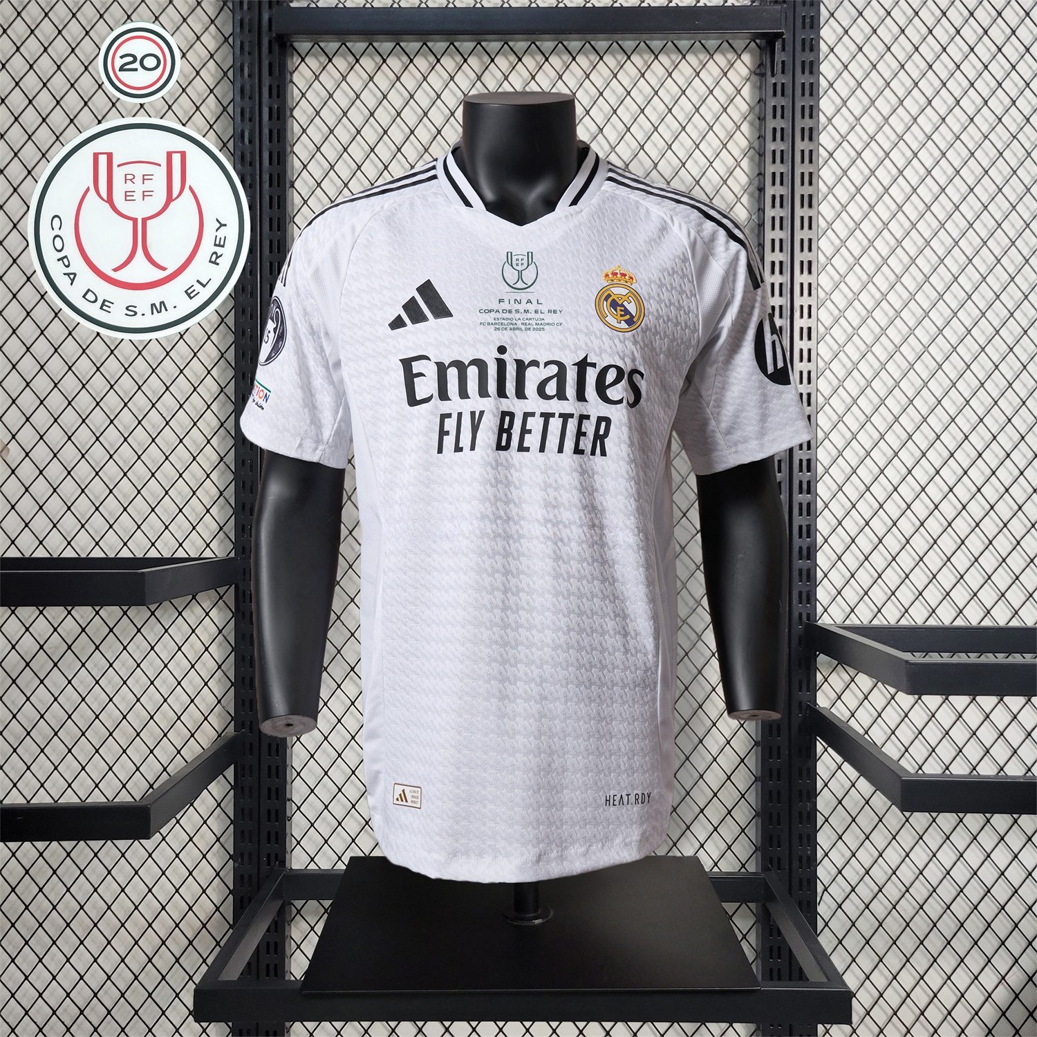 【Copa del Rey Patch Set】Real Madrid 24-25 Home Jersey - Player Version - ManixJersey