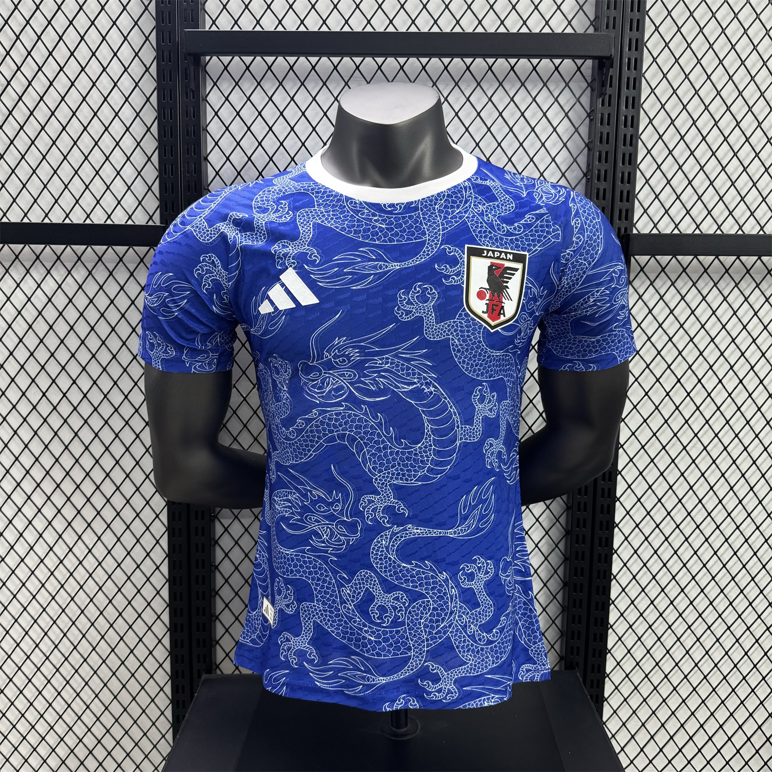 Japan 25-26 White Dragon Pattern Blue Special Jersey - Player Version - ManixJersey