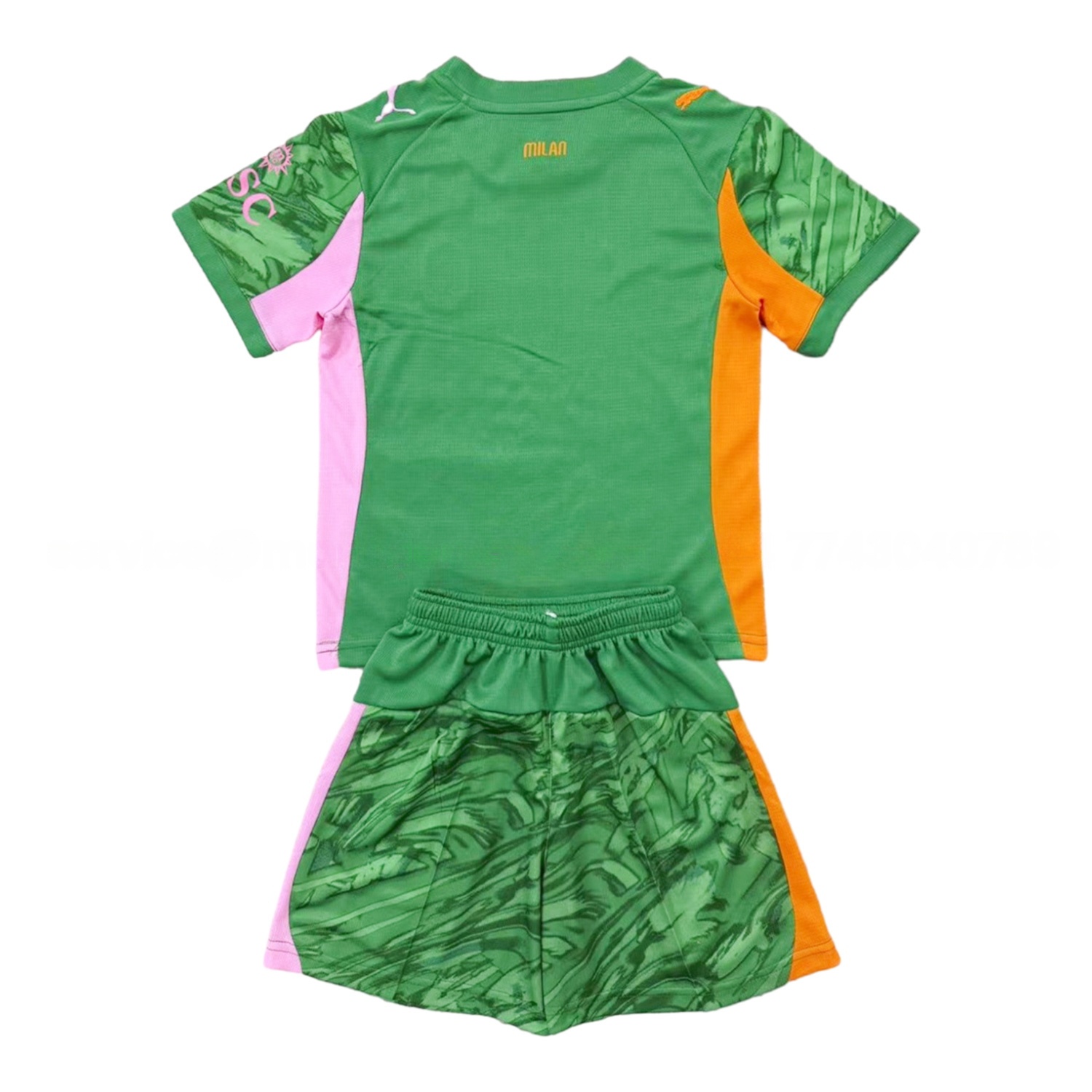 AC Milan 25-26 Green Goalkeeper Kids Kit - ManixJersey
