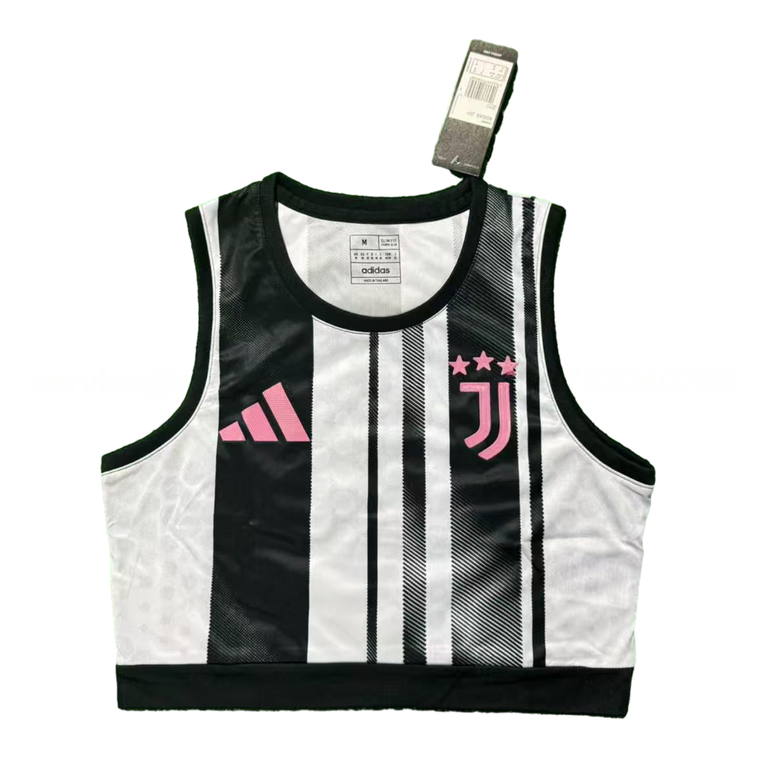 Women's Juventus 25-26 Home Black And White Yoga Vest - ManixJersey
