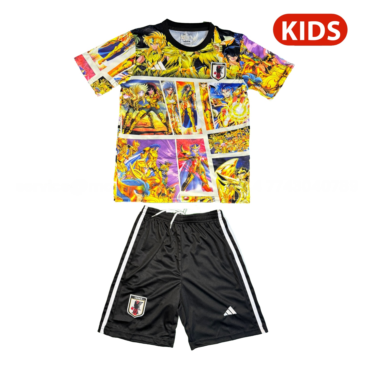 Japan 25-26 Saint Seiya Yellow Special Kids Kit - ManixJersey