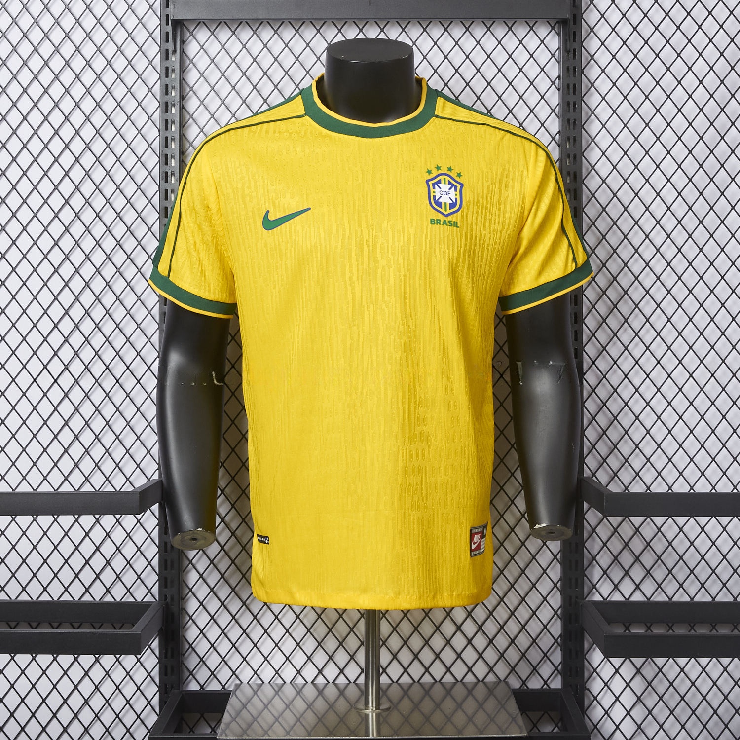 Retro Brazil 1998 Home Jersey - Player Version - ManixJersey