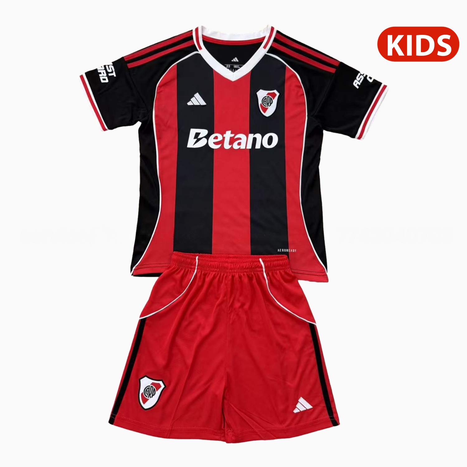 River Plate 25-26 Away Kids Kit - ManixJersey