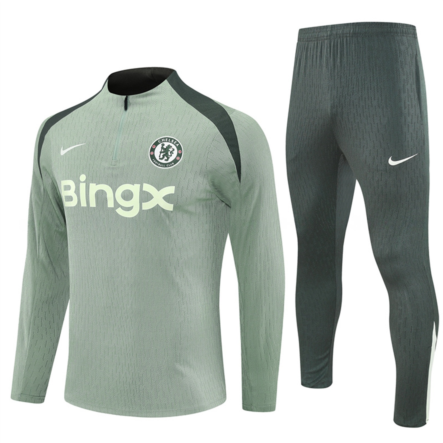 C.H.E.L.S.E.A 25-26 Long Sleeve Training Set - Player Version - Light Green Top and Pants - ManixJersey