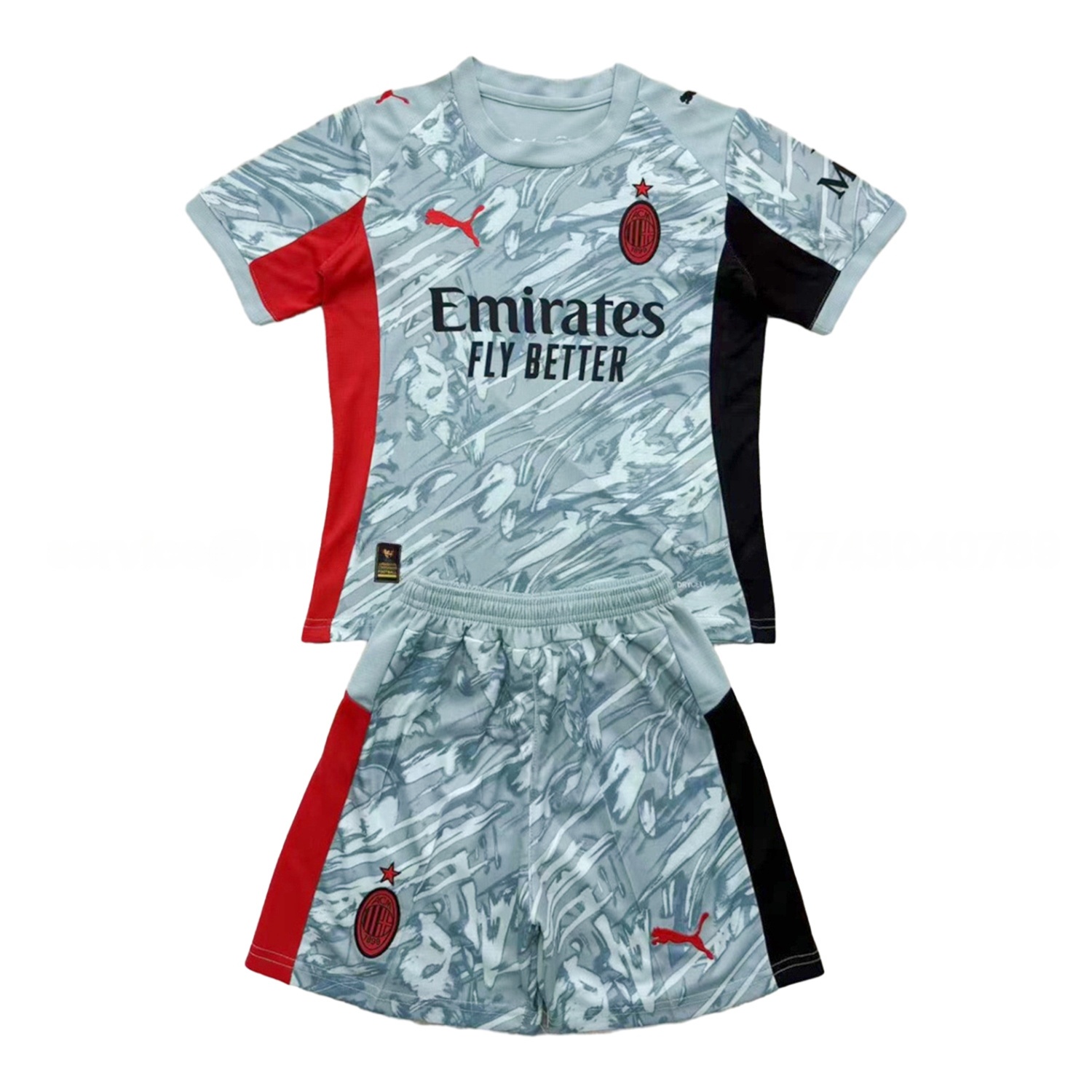 AC Milan 25-26 Blue Goalkeeper Men's Adult Jersey Set - Fans Version - ManixJersey