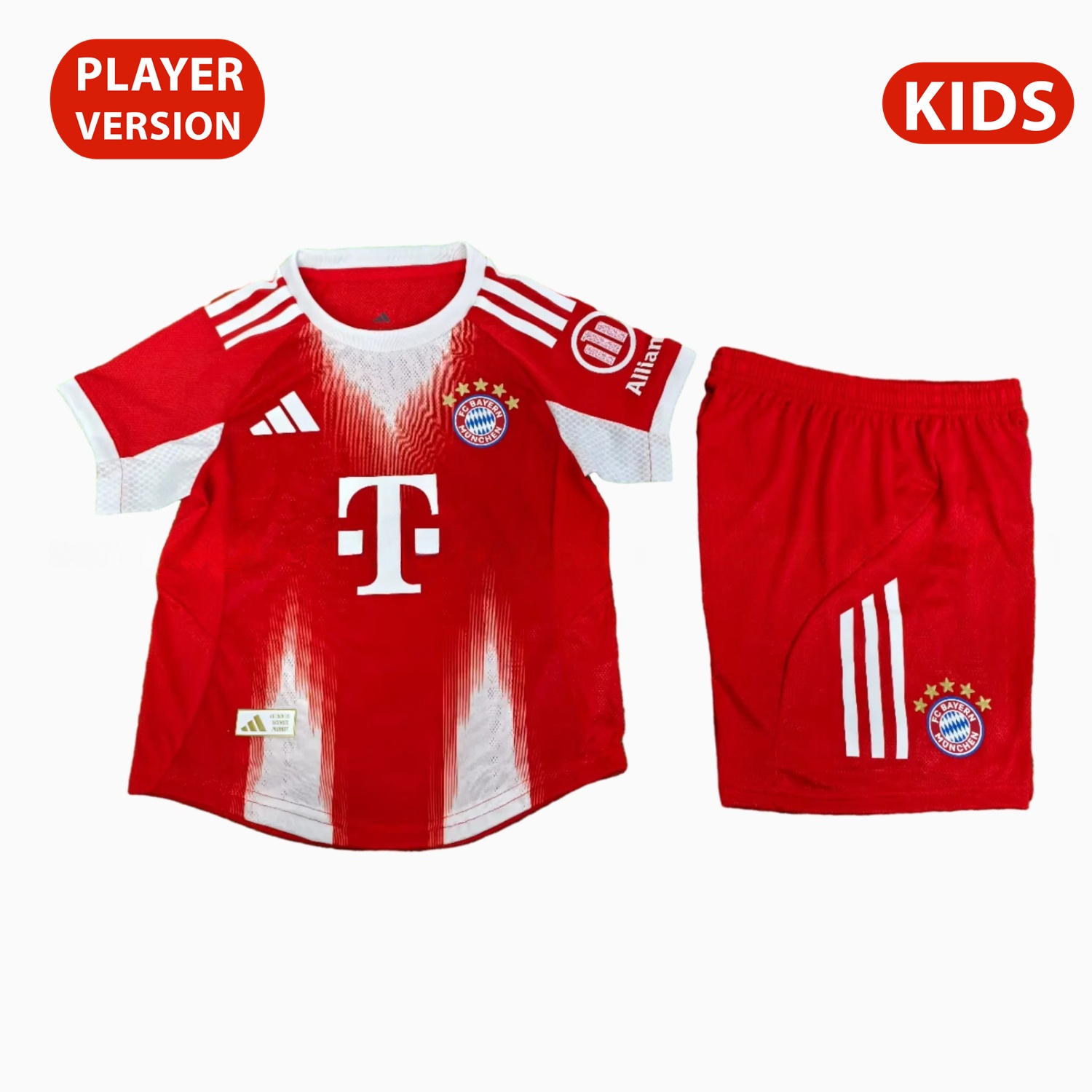 Bayern Munich 25-26 Home Kids Kit - Player Version - ManixJersey