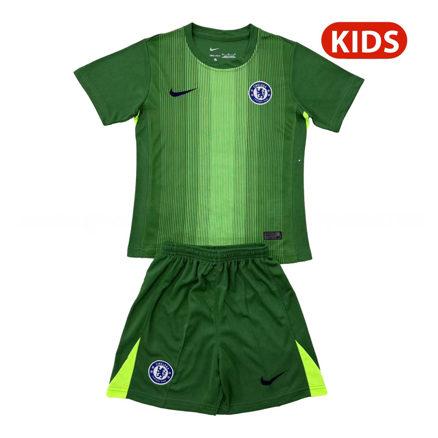 C.H.E.L.S.E.A 25-26 Green Goalkeeper Kids Kit - ManixJersey