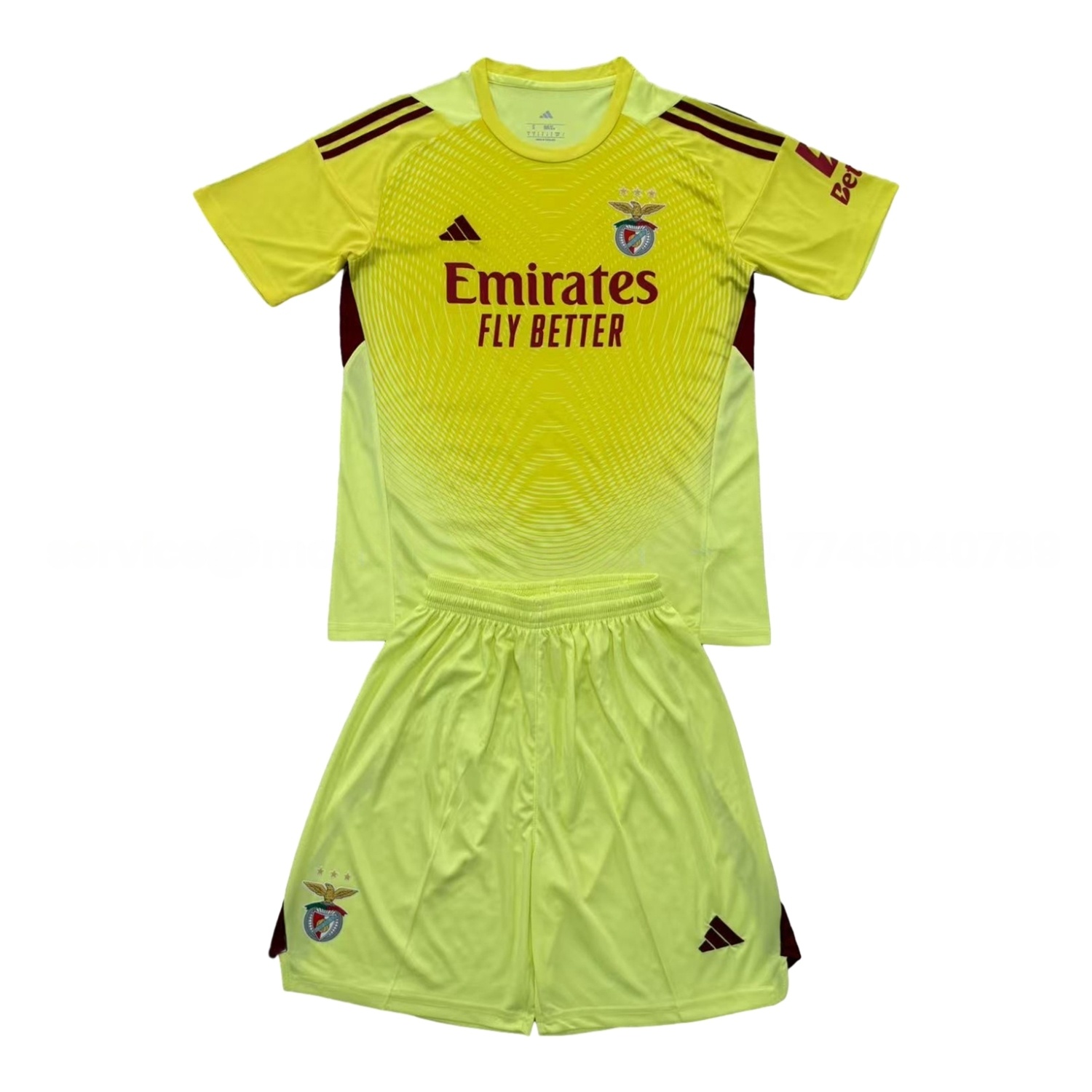 Benfica 25-26 Yellow Goalkeeper Men's Adult Jersey Set - Fans Version - ManixJersey