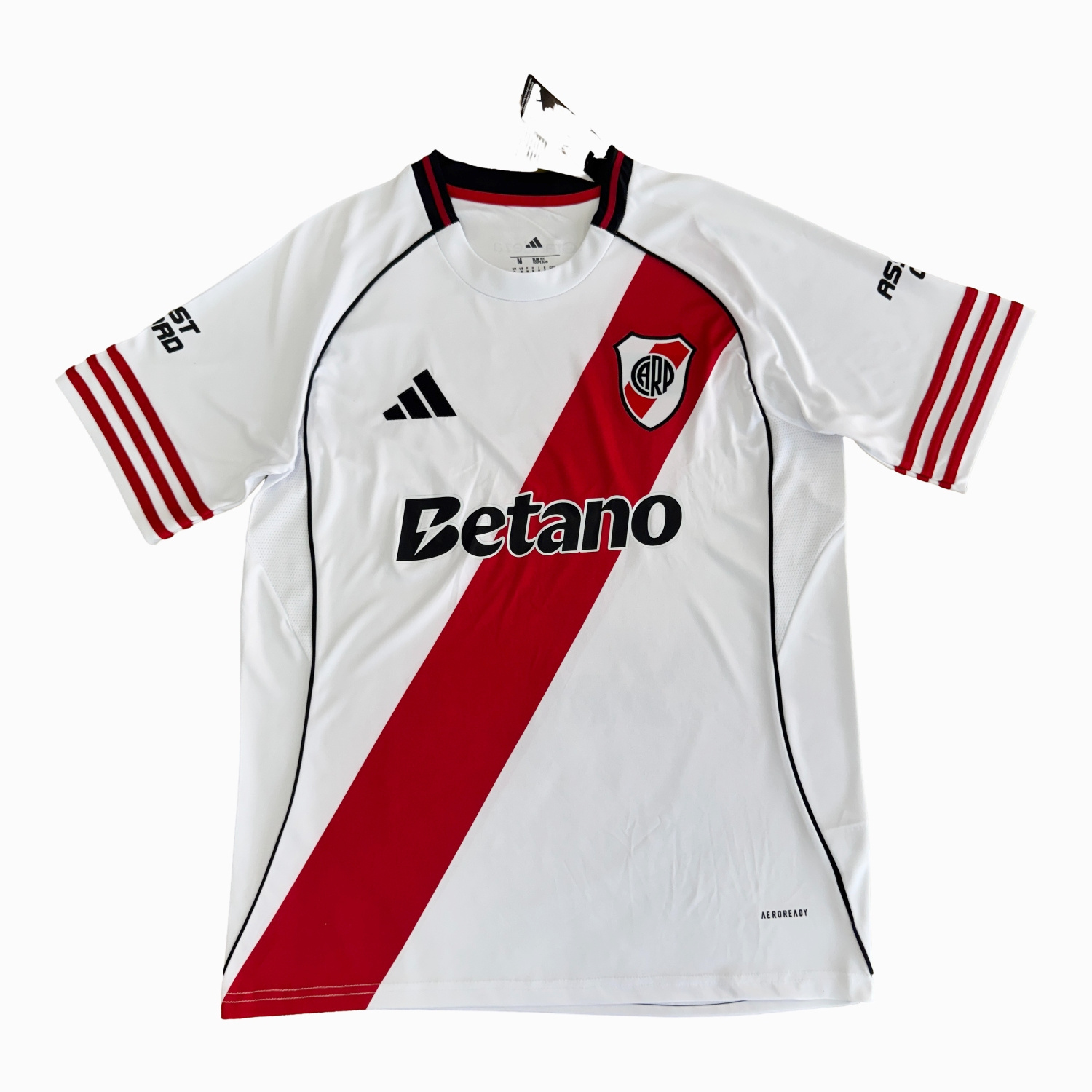 River Plate 25-26 Home Jersey With Chest Sponsor - Fans Version - ManixJersey