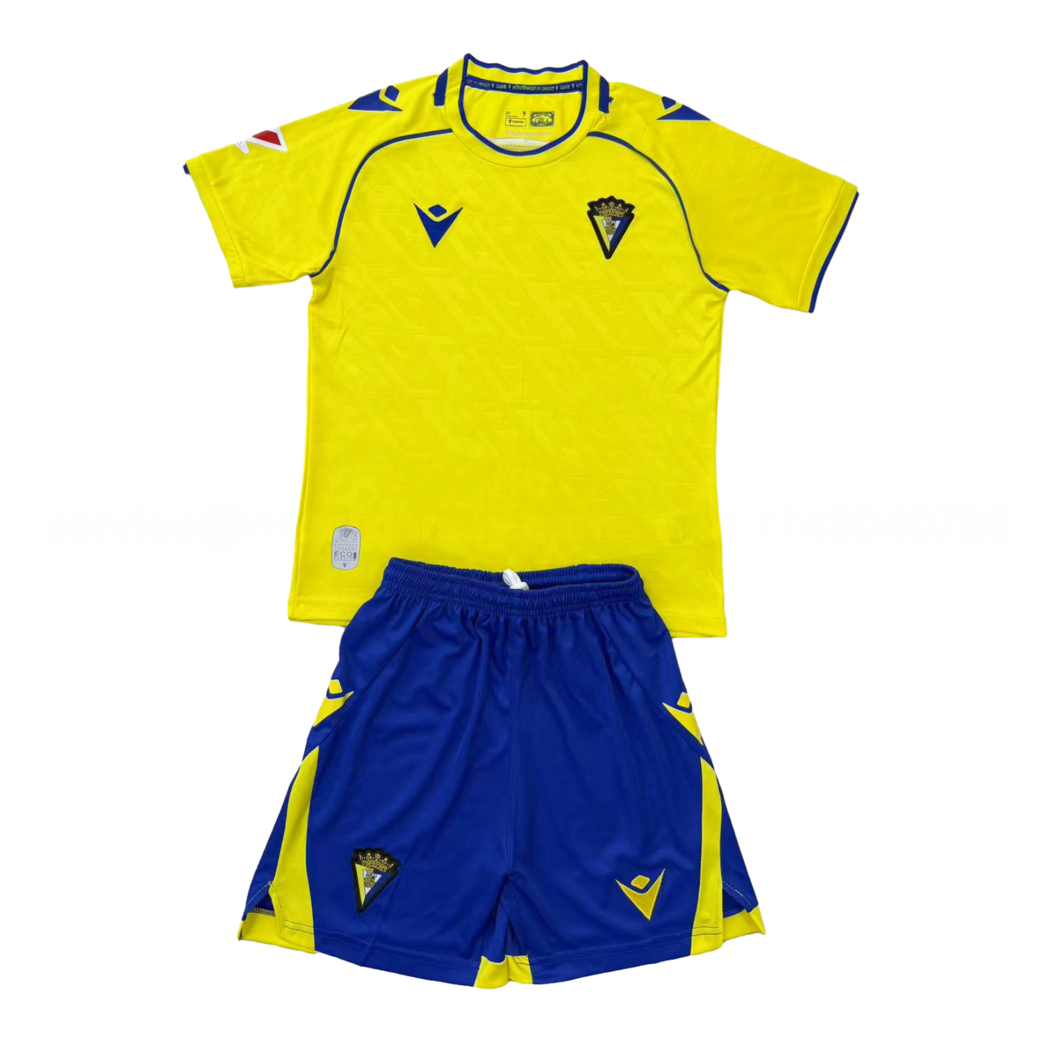Cádiz Cadiz 25-26 Home Unsponsored Men's Adult Jersey Set - Fans Version - ManixJersey