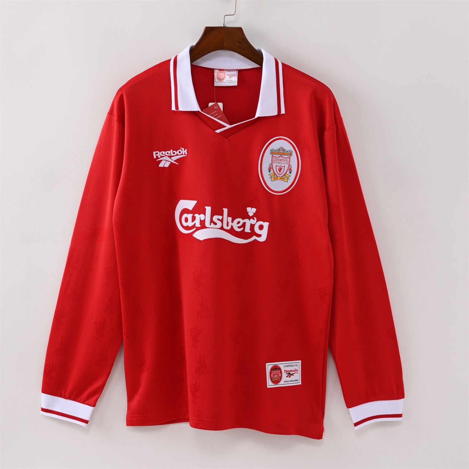 Retro Liver.pool 1996-97 Home Long Sleeves Jersey - ManixJersey