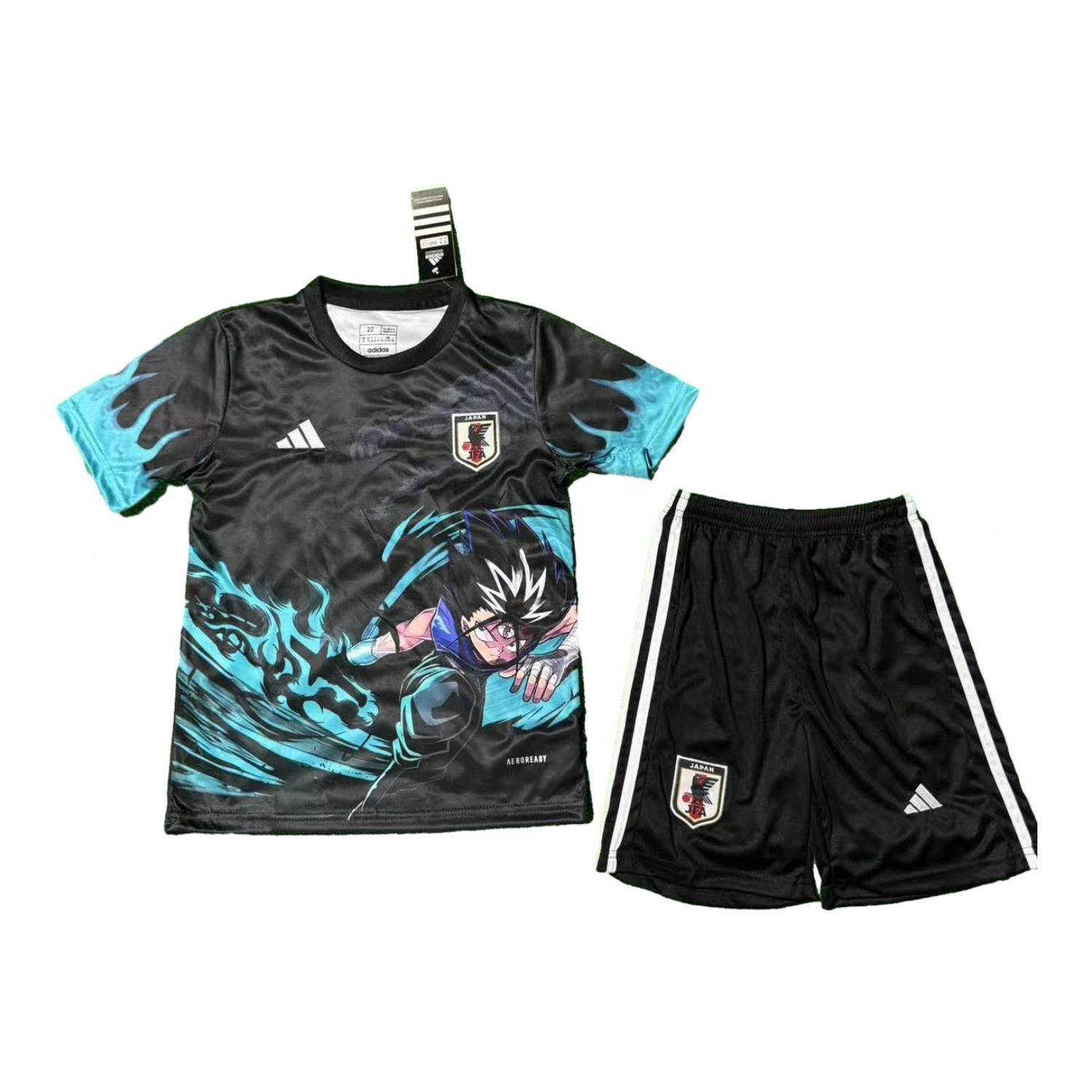 Japan 25-26 Yu Yu Hakusho Hiei Black Dragon Wave Black Special Kids Kit - ManixJersey