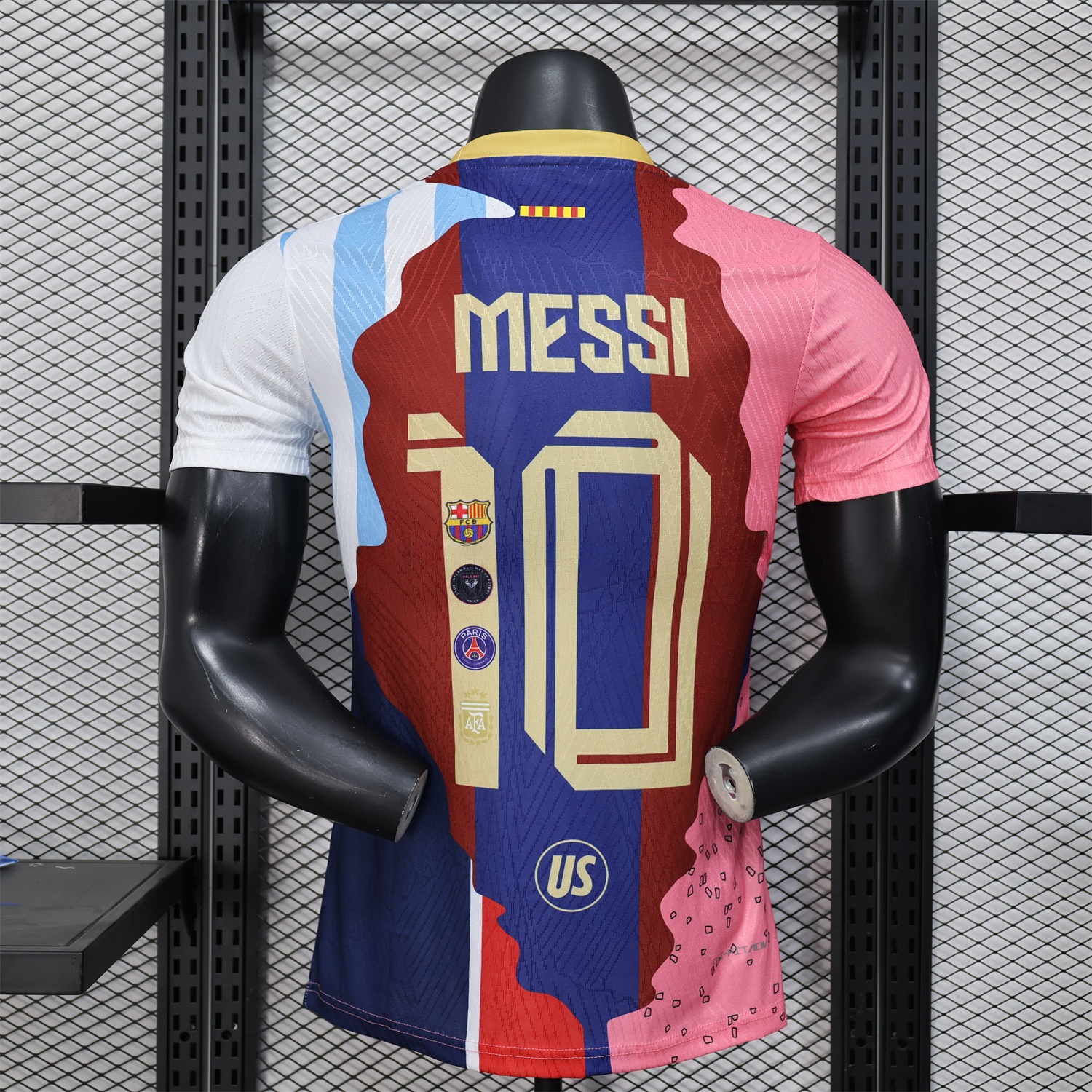 Messi Career Commemorative Jersey - Player Version - INT M.A.M Argentina B.A.R.S.A Paris Saint-Germain PSG - ManixJersey