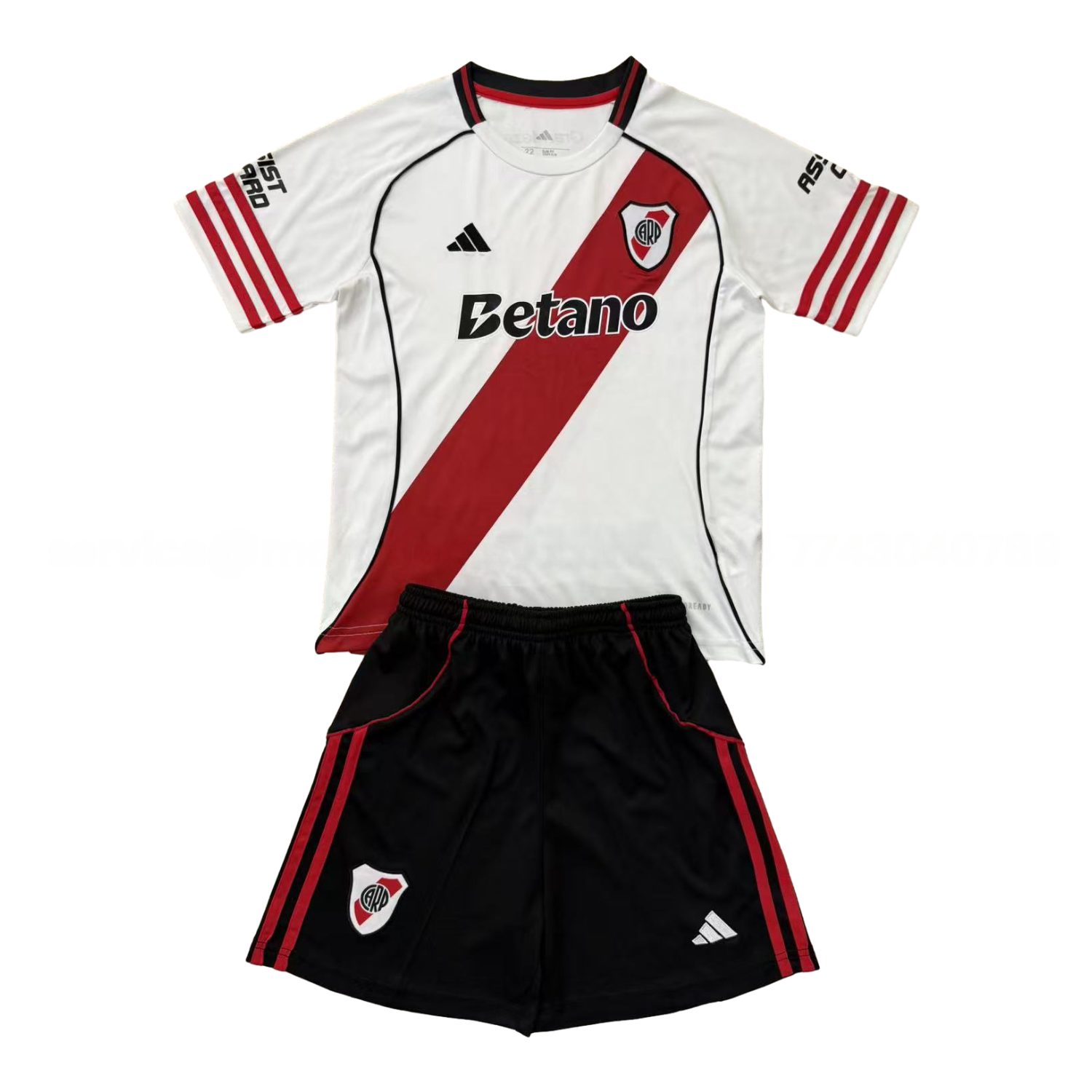 River Plate 25-26 Home Men's Adult Jersey Set - Fans Version - ManixJersey