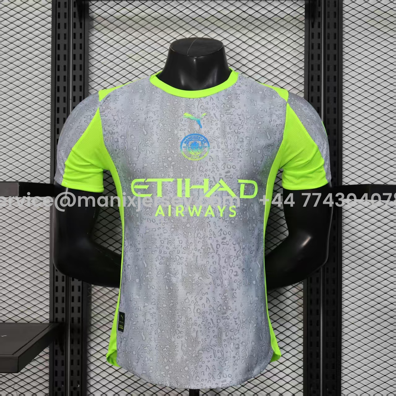 Manchester City 25-26 Third Grey Green Jersey - Player Version - ManixJersey