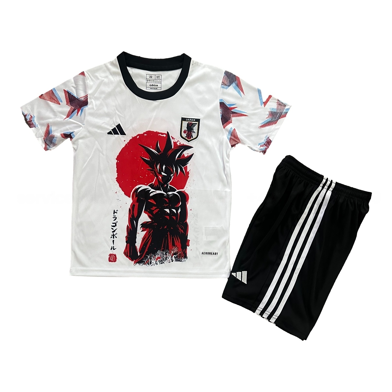 Japan 25-26 Saiyan At Sunset White Special Kids Kit - ManixJersey