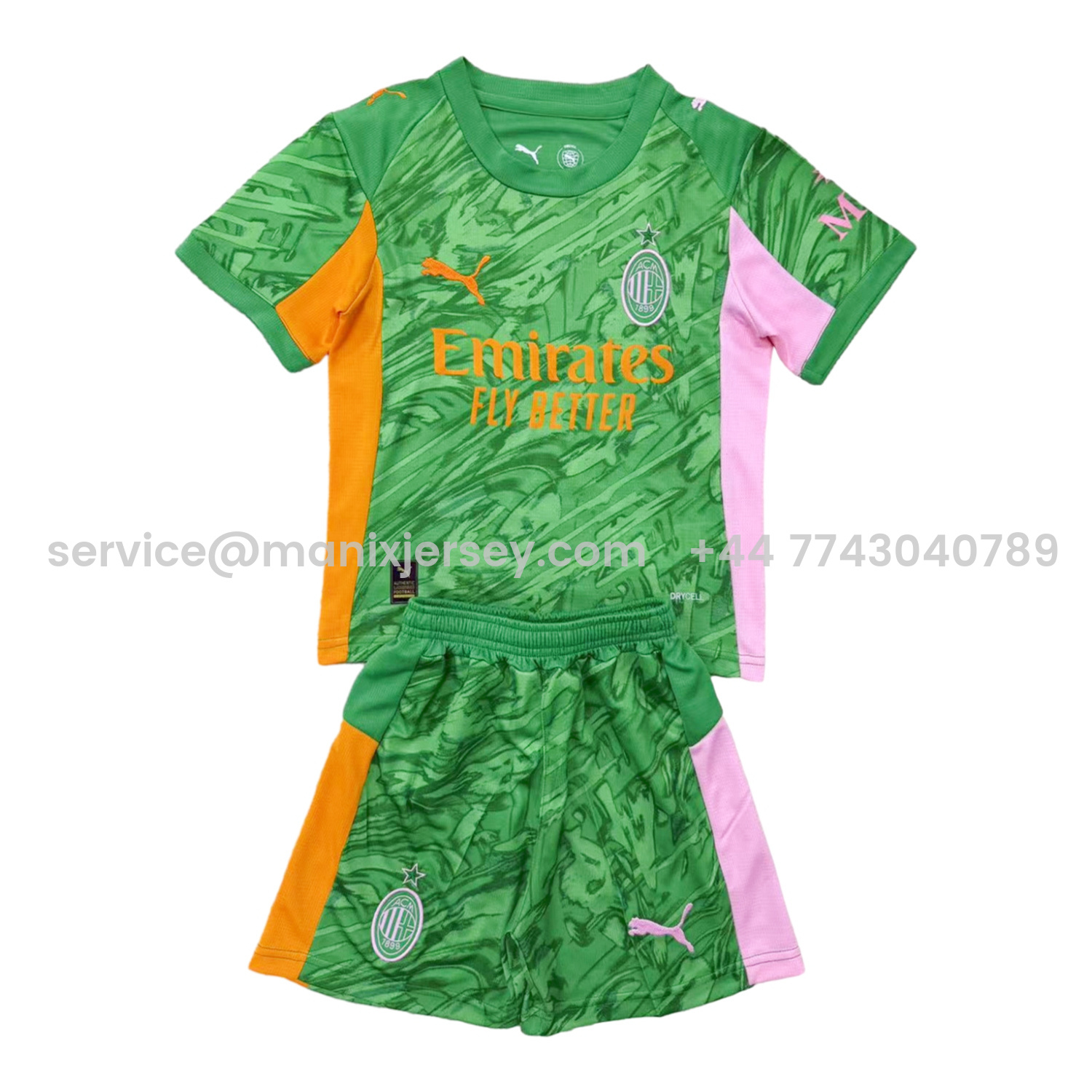 AC Milan 25-26 Green Goalkeeper Men's Adult Jersey Set - Fans Version - ManixJersey
