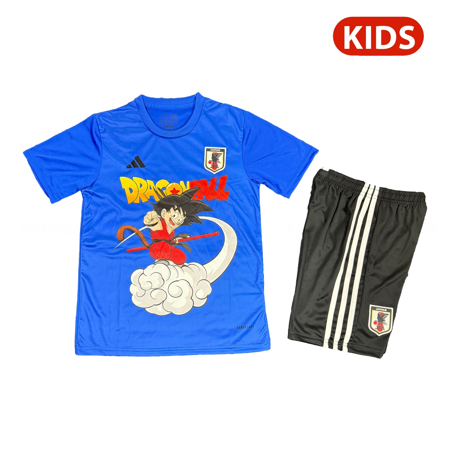 Japan 25-26 Dragon Ball Son Goku And Somersault Cloud Blue Special Kids Kit - ManixJersey