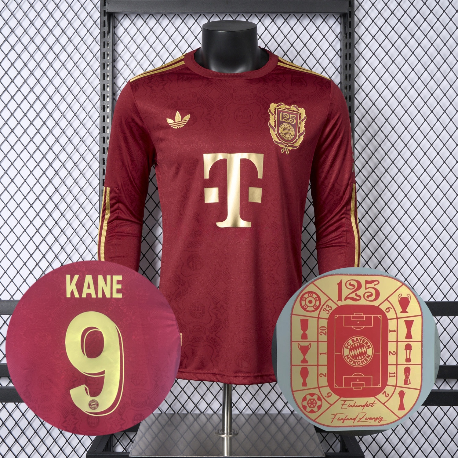 Bayern Munich 2025 125th Anniversary Long Sleeves Jersey - Player Version - ManixJersey