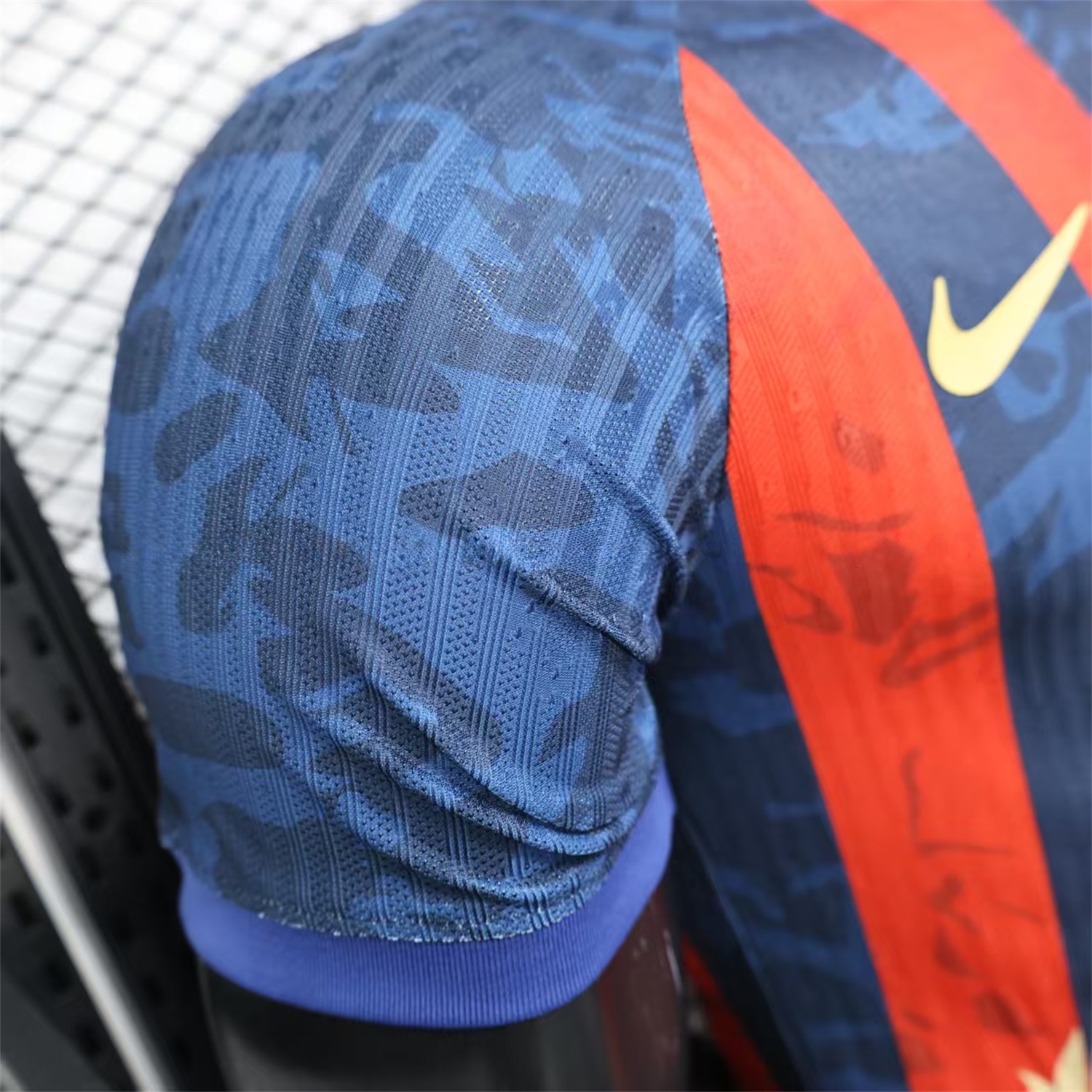 B.A.R.S.A 25-26 Yellow Spotify Logo Red & Blue Lines Special Jersey - Player Version - ManixJersey