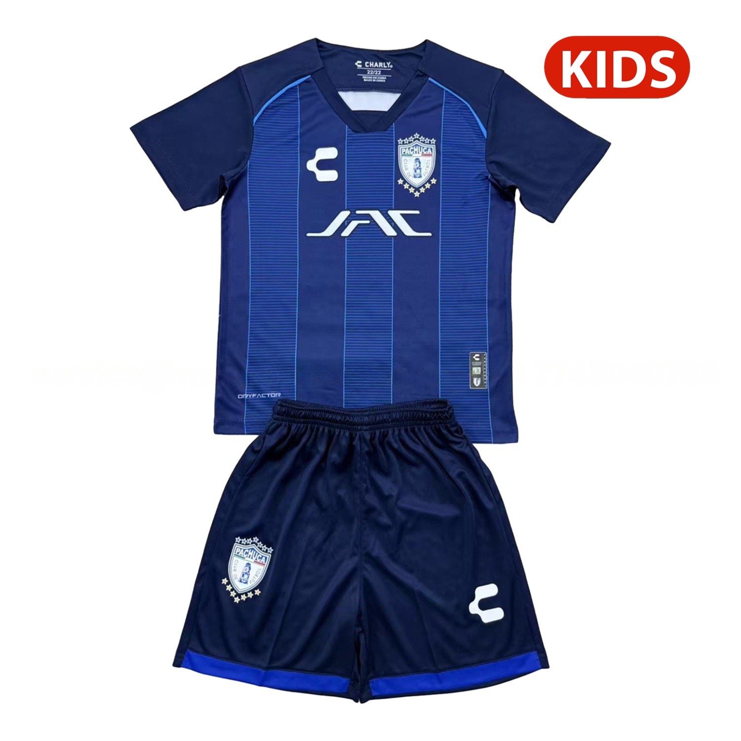 Pachuca 25-26 Away Kids Kit - ManixJersey