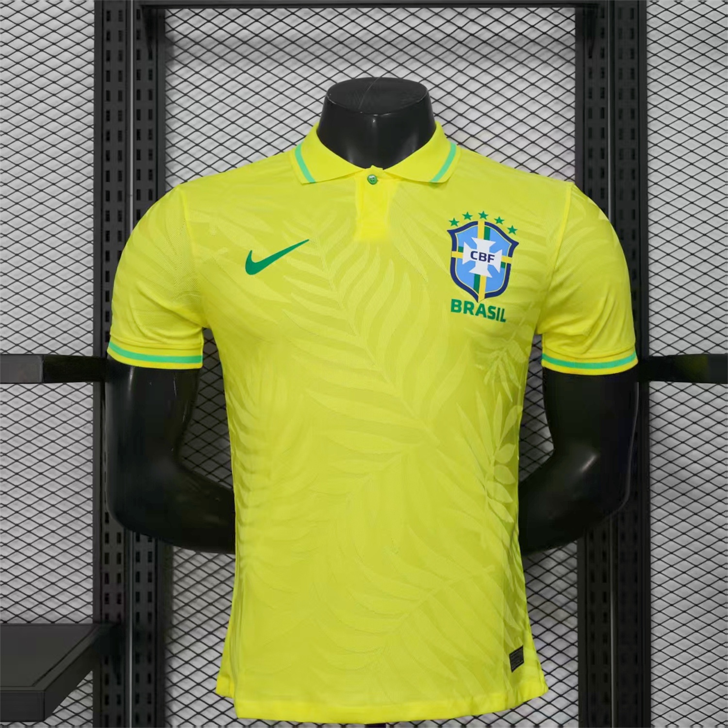 Brazil 25-26 Fern Yellow Polo Jersey - Player Version - ManixJersey
