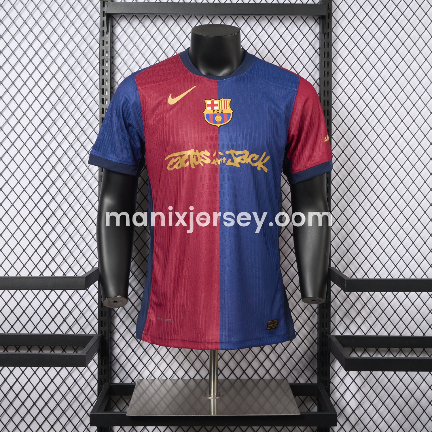 Barcelona x Travis Scott New 24-25 Home Jersey - Player Version - ManixJersey