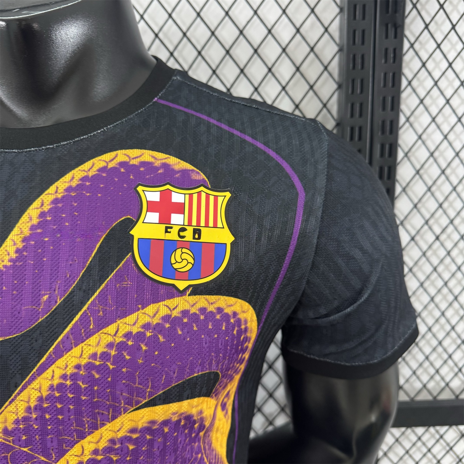 Barcelona 25-26 Purple Mamba Snake Black Special Jersey - Player Version - ManixJersey