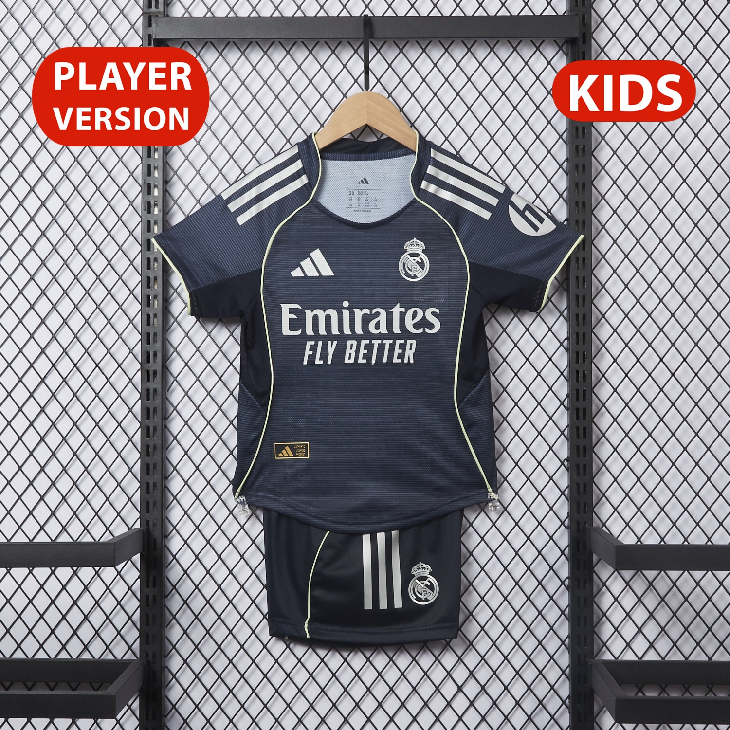 Real Madrid 25-26 Away Kids Kit - Player Version - ManixJersey