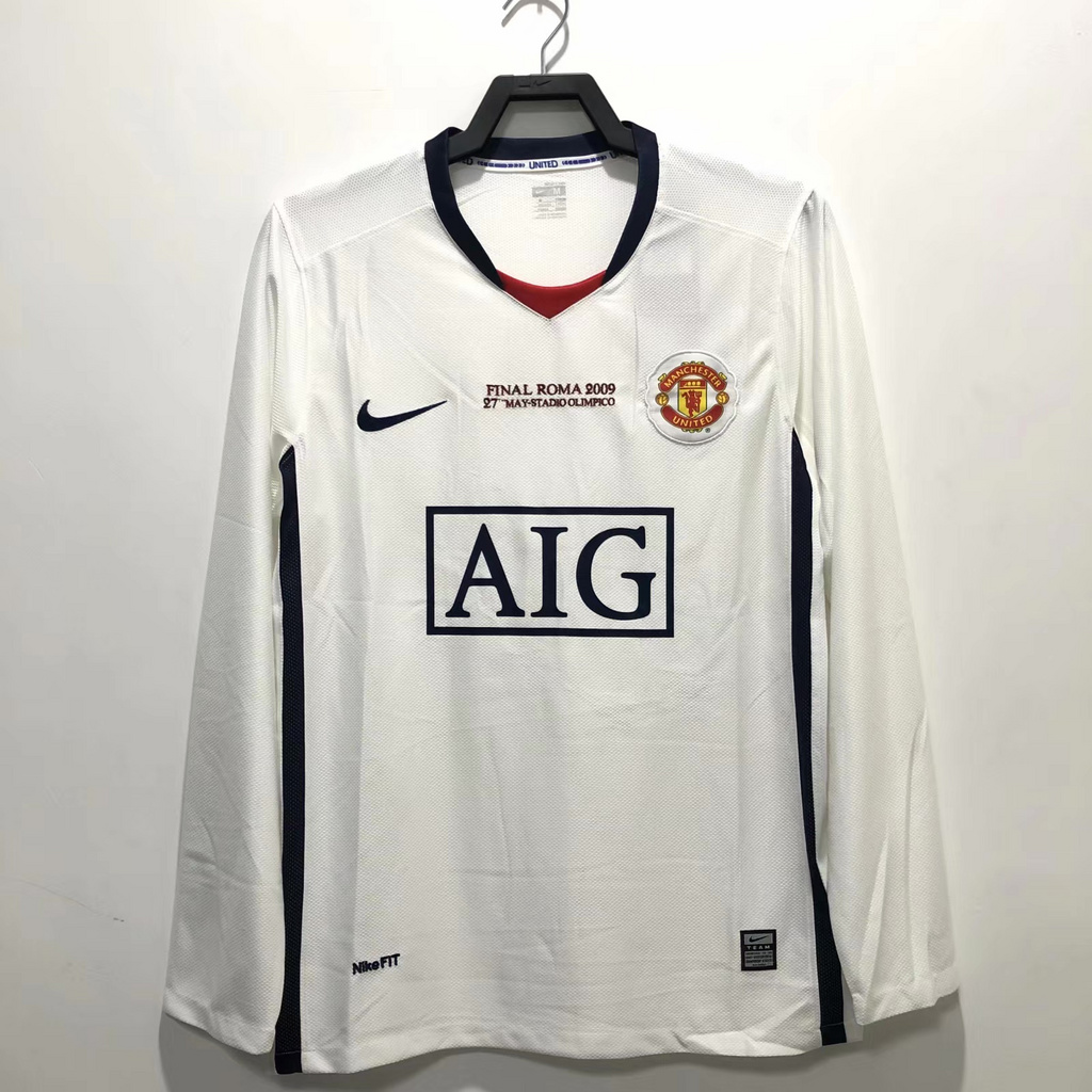 Retro Manchester United 08-09 Away Long Sleeve Jersey - Champions League Final Version - ManixJersey