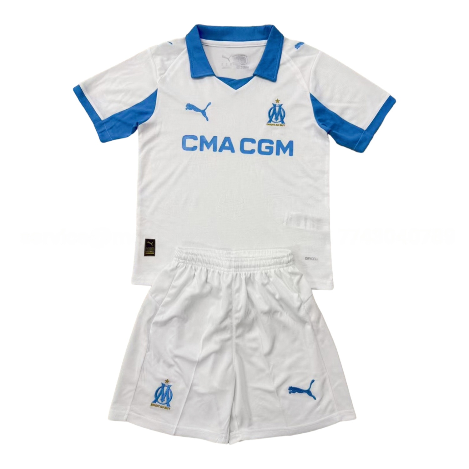 Marseille 25-26 Home Men's Adult Jersey Set - Fans Version - ManixJersey