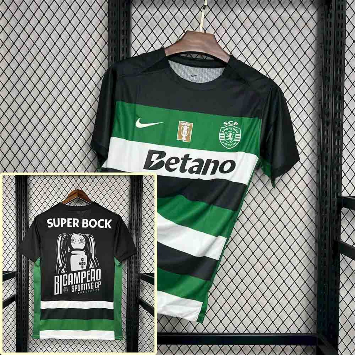 Sporting CP Portugal 24-25 Home Jersey - Fans Version - Champion Version - ManixJersey