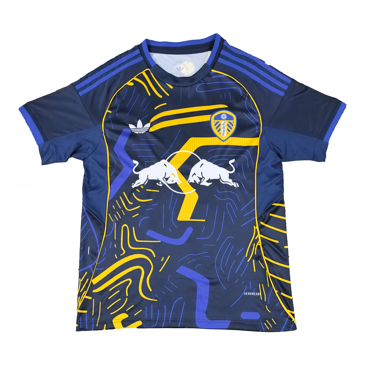 Leeds United 25-26 Yellow Stripes Blue Special Jersey - Fans Version - ManixJersey