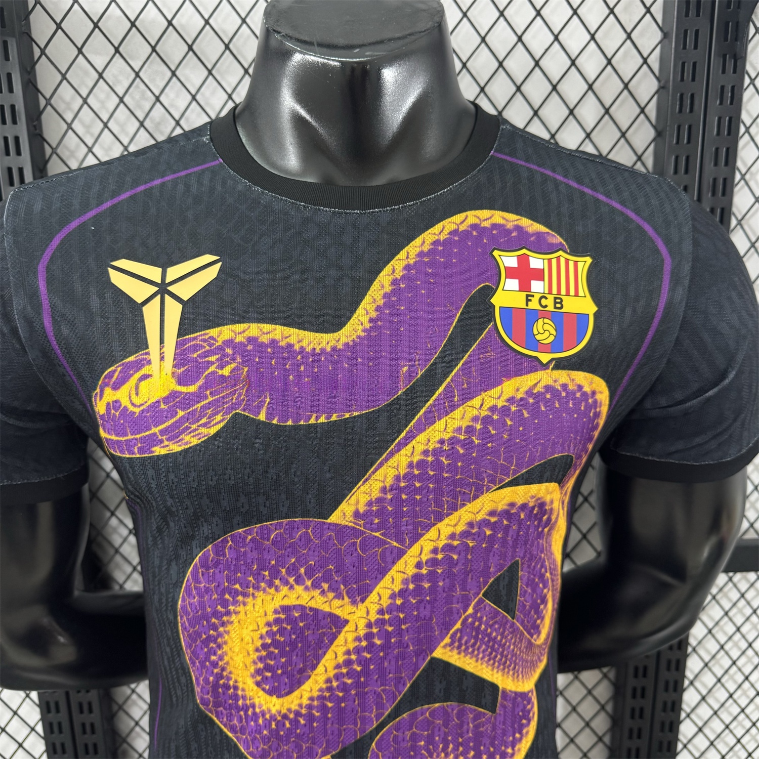 Barcelona 25-26 Purple Mamba Snake Black Special Jersey - Player Version - ManixJersey