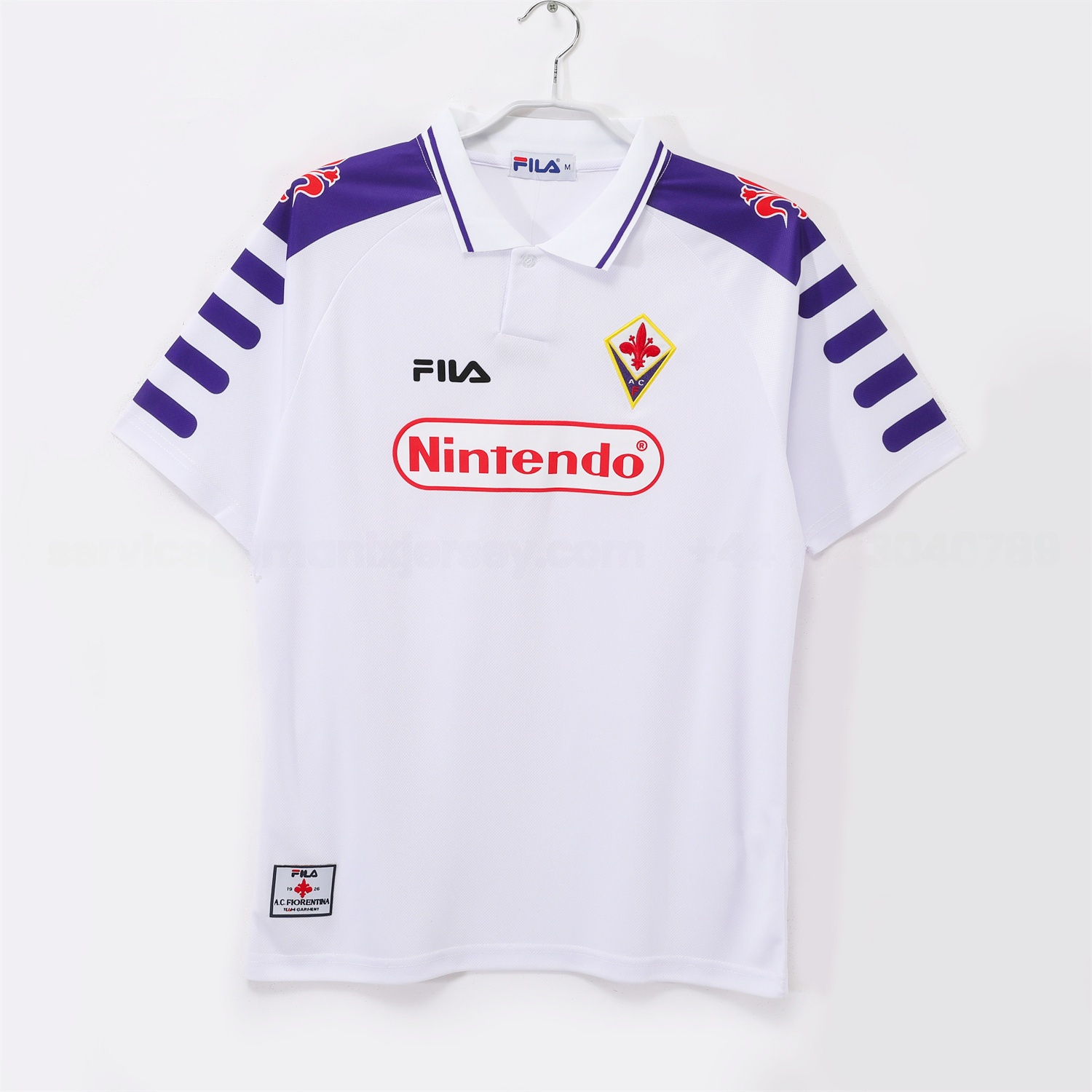 Retro Fiorentina 1998-99 Away White Jersey - ManixJersey