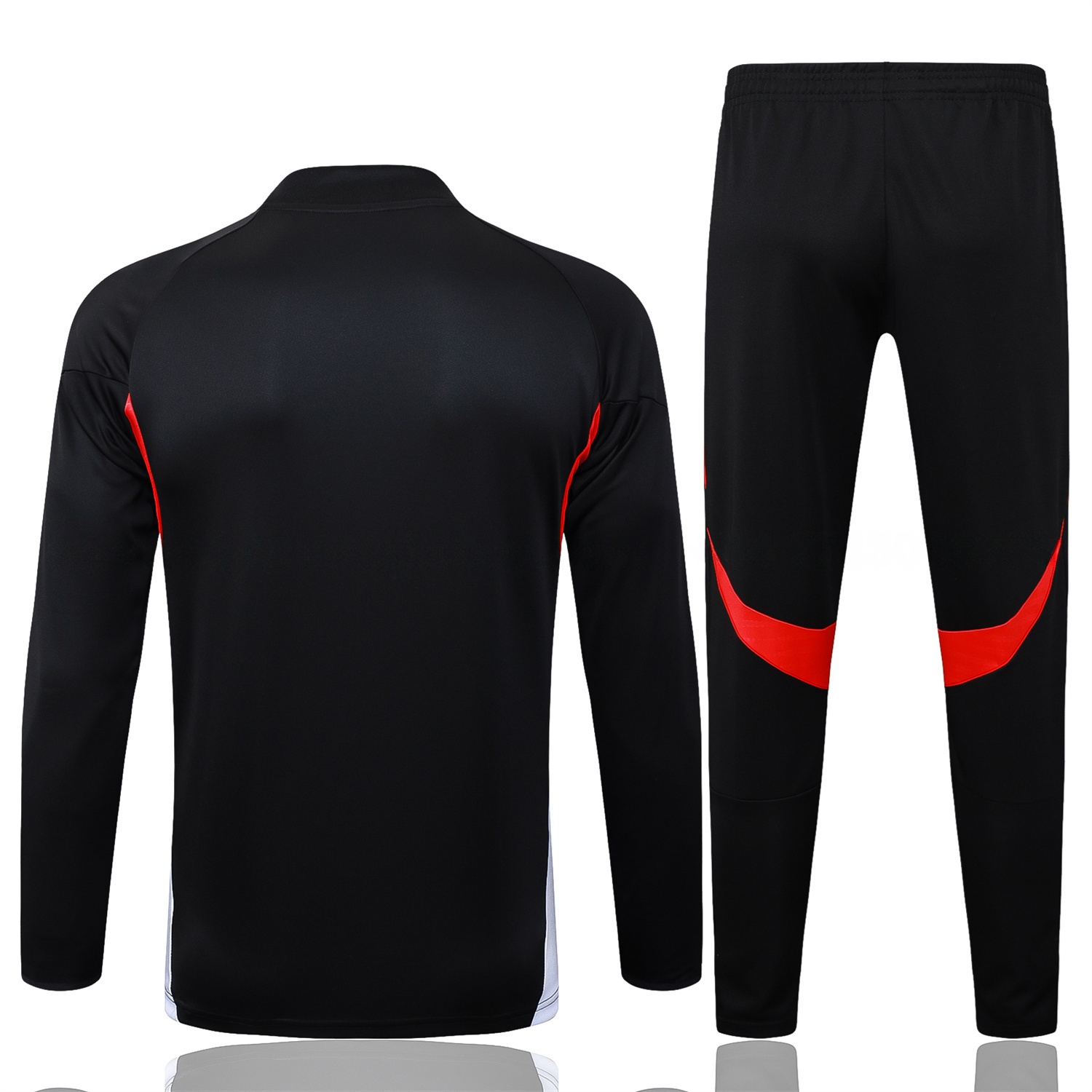 Bayern Munich 25-26 Long Sleeves Training Set - Black Top & Pants with Orange Badge - ManixJersey