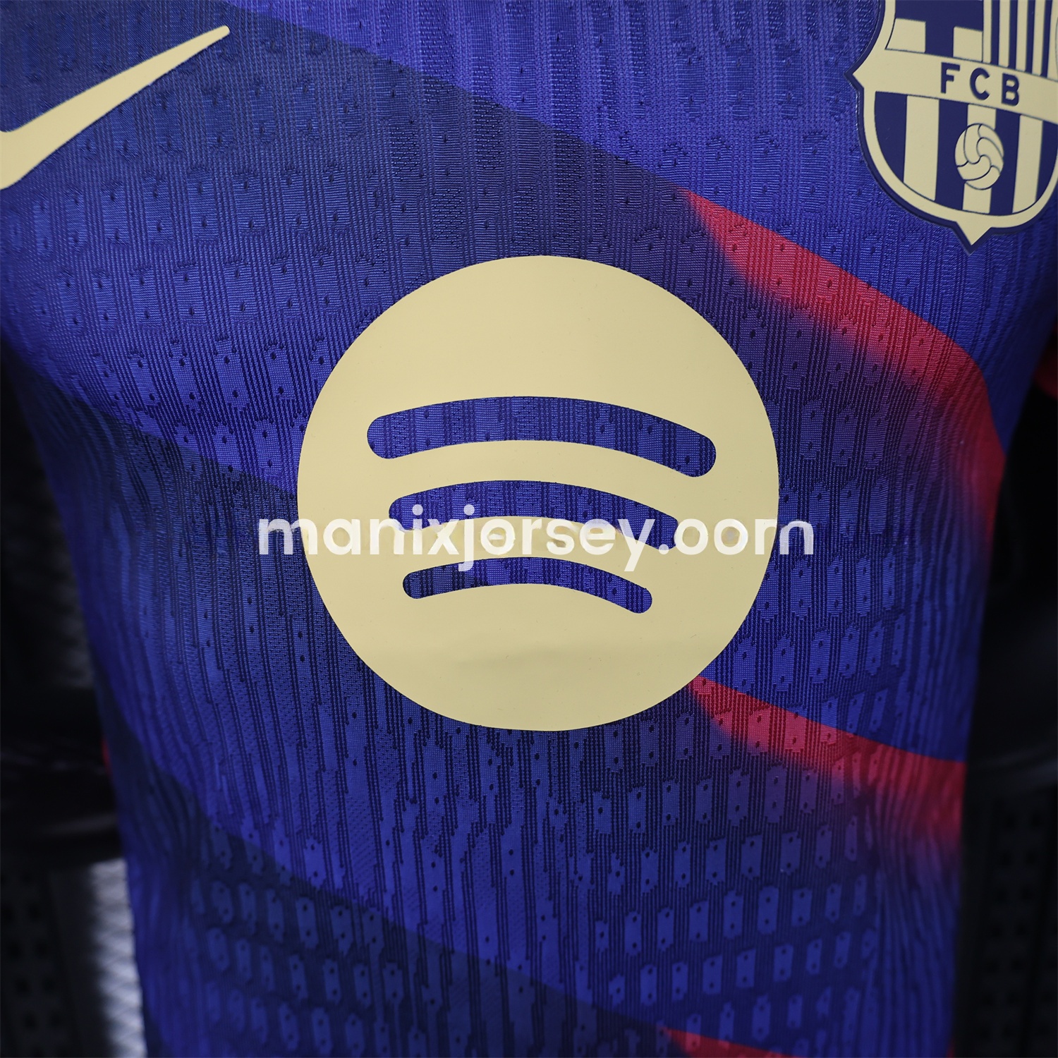 Barcelona 25-26 Red Diagonal Special Blue Jersey - Player Version - ManixJersey